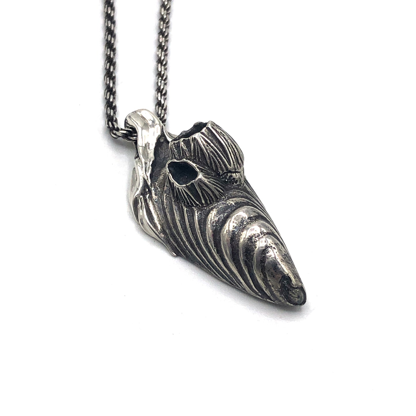 Mussel & Barnacles Sterling Silver Necklace