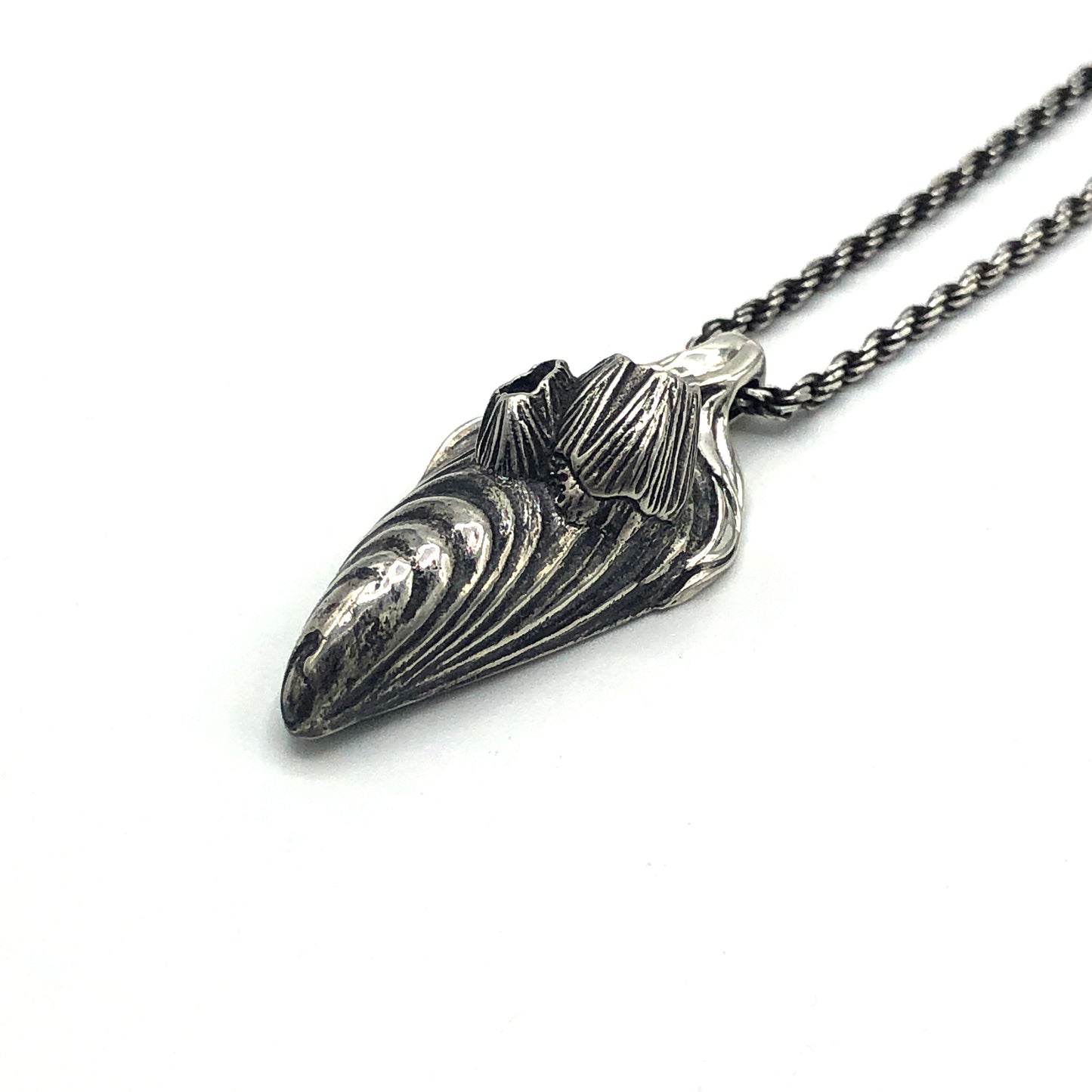 Mussel & Barnacles Sterling Silver Necklace