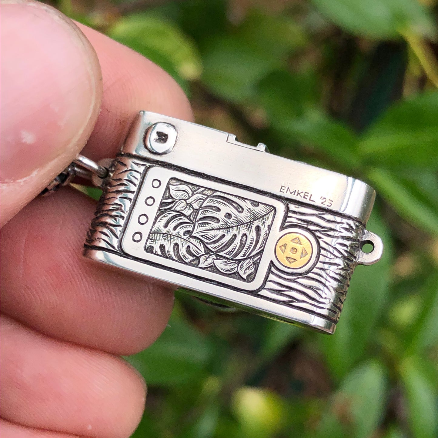 Leica M Series Camera Necklace with Amethyst