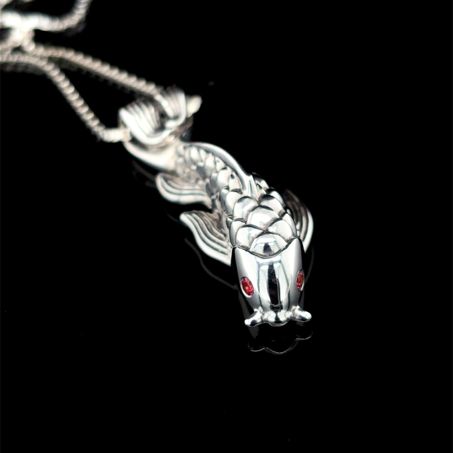 beautiful koi fish necklace