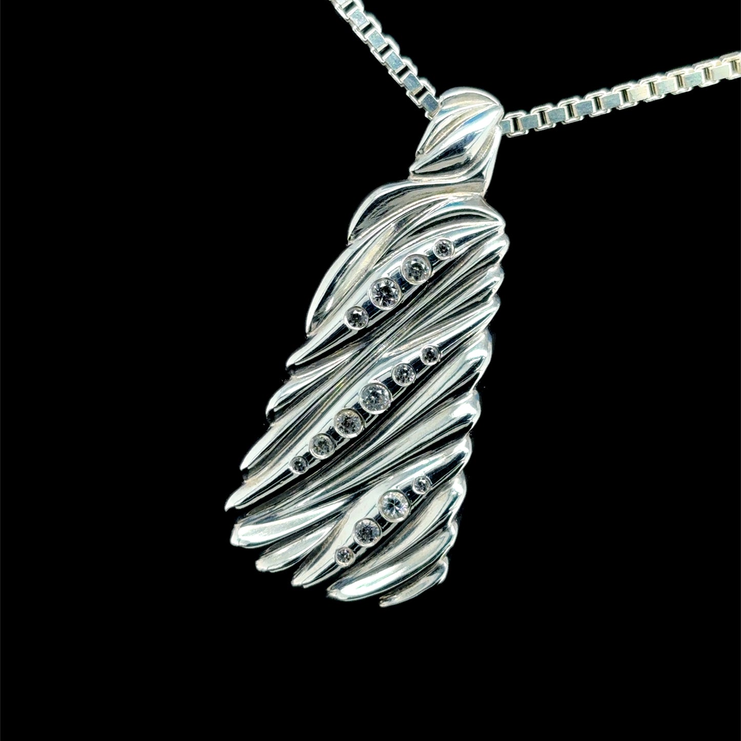 Pendant with White Sapphires