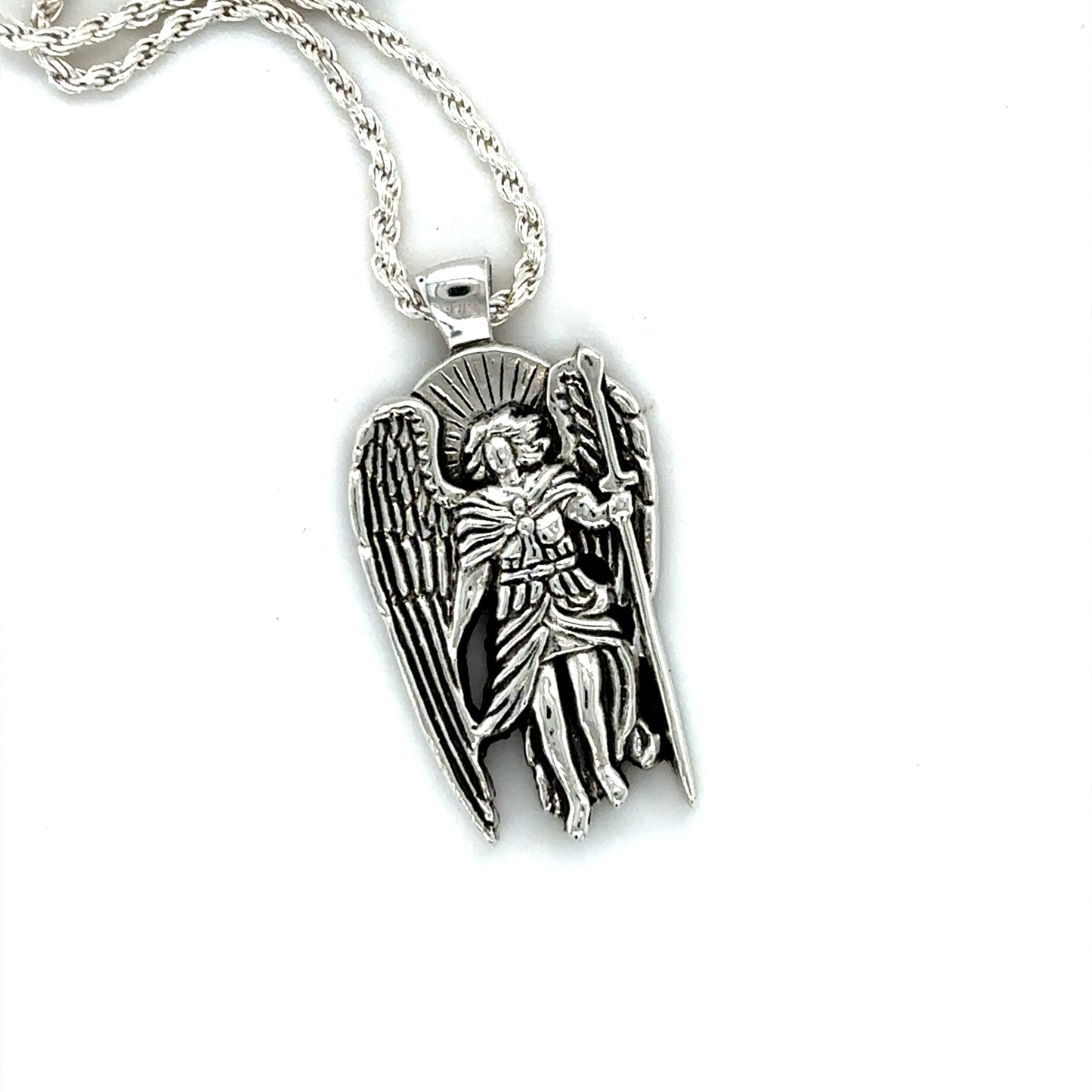 Saint Michael Silver Necklace