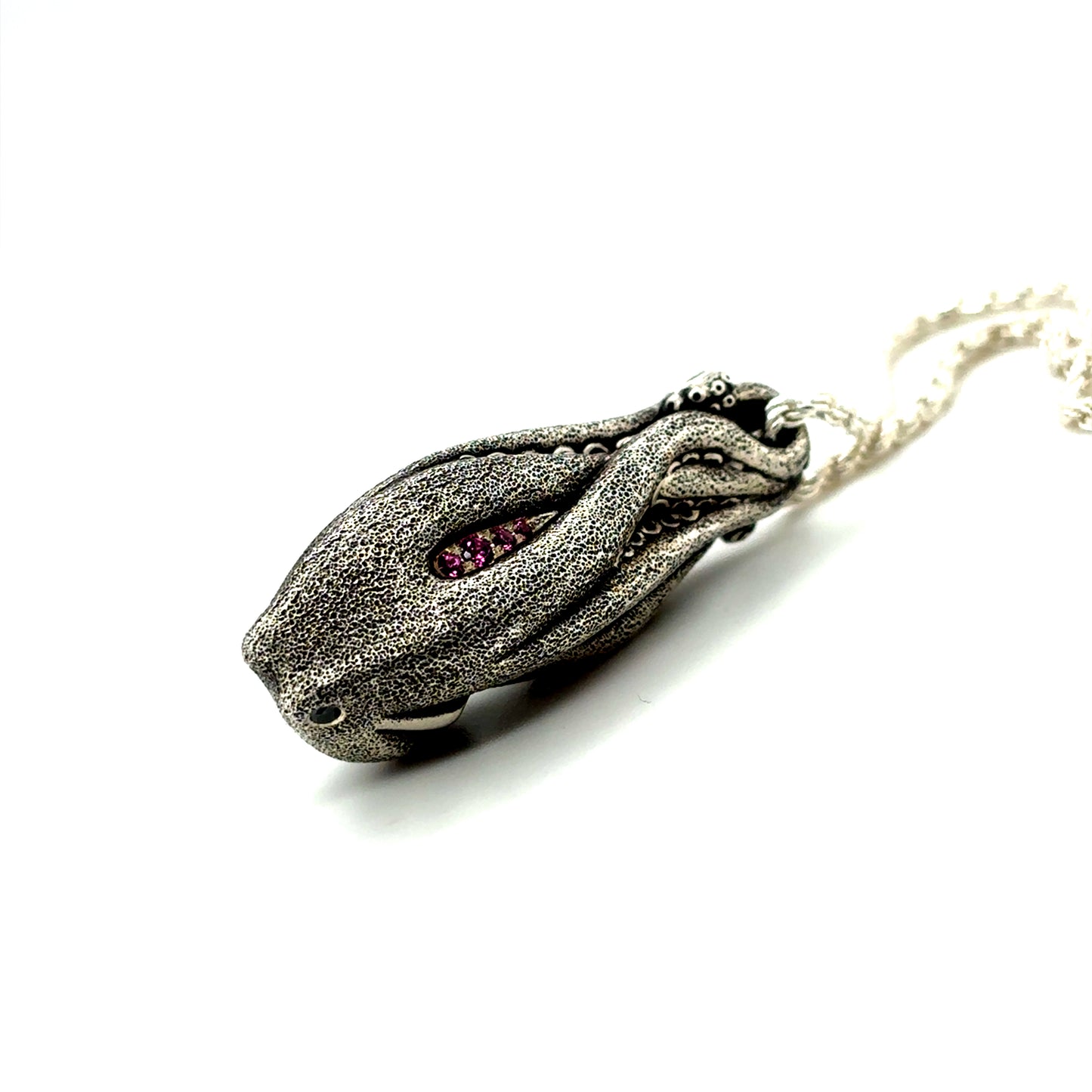 Rhodolite Octopus Necklace