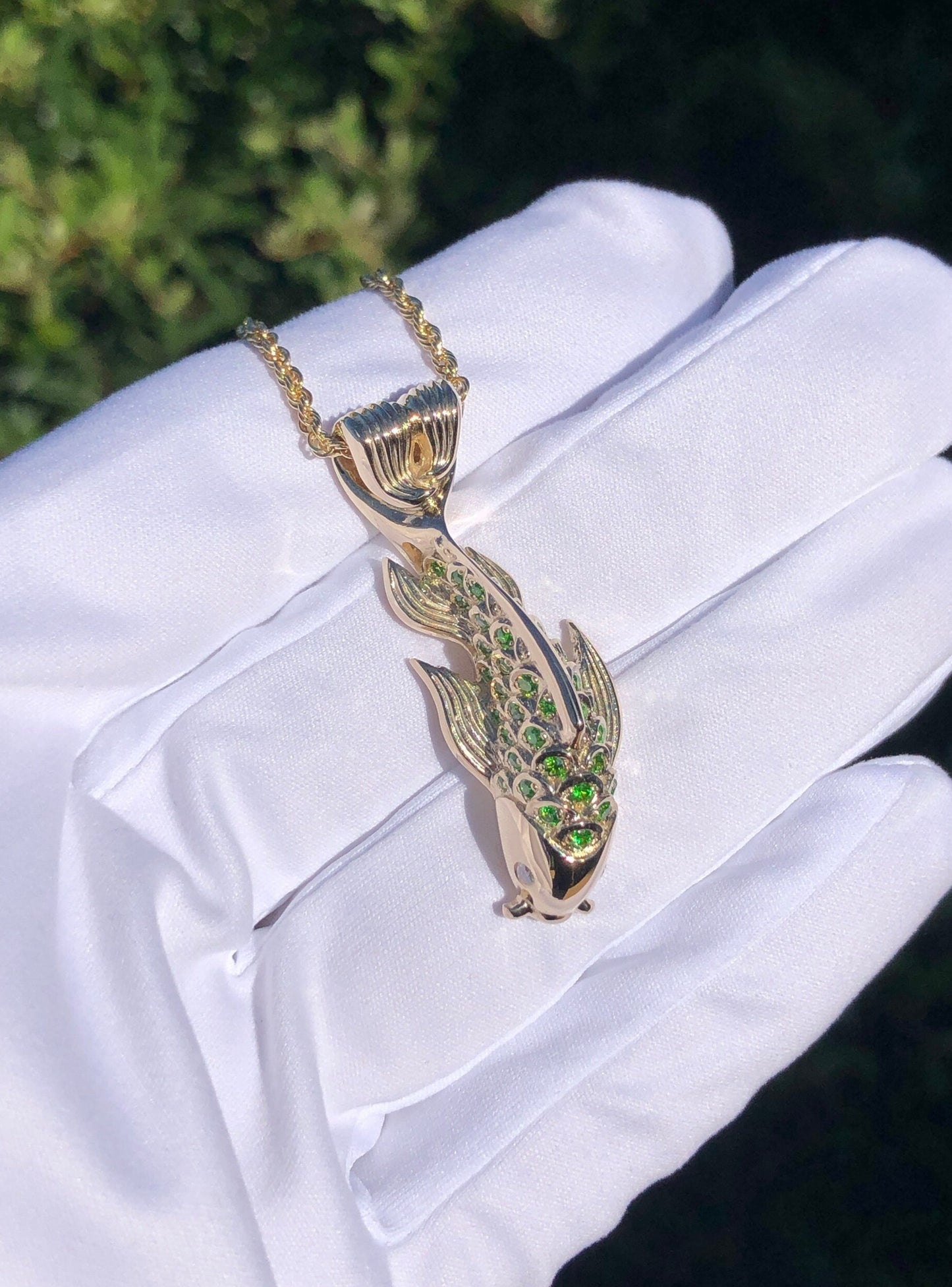 handmade Koi fish necklace