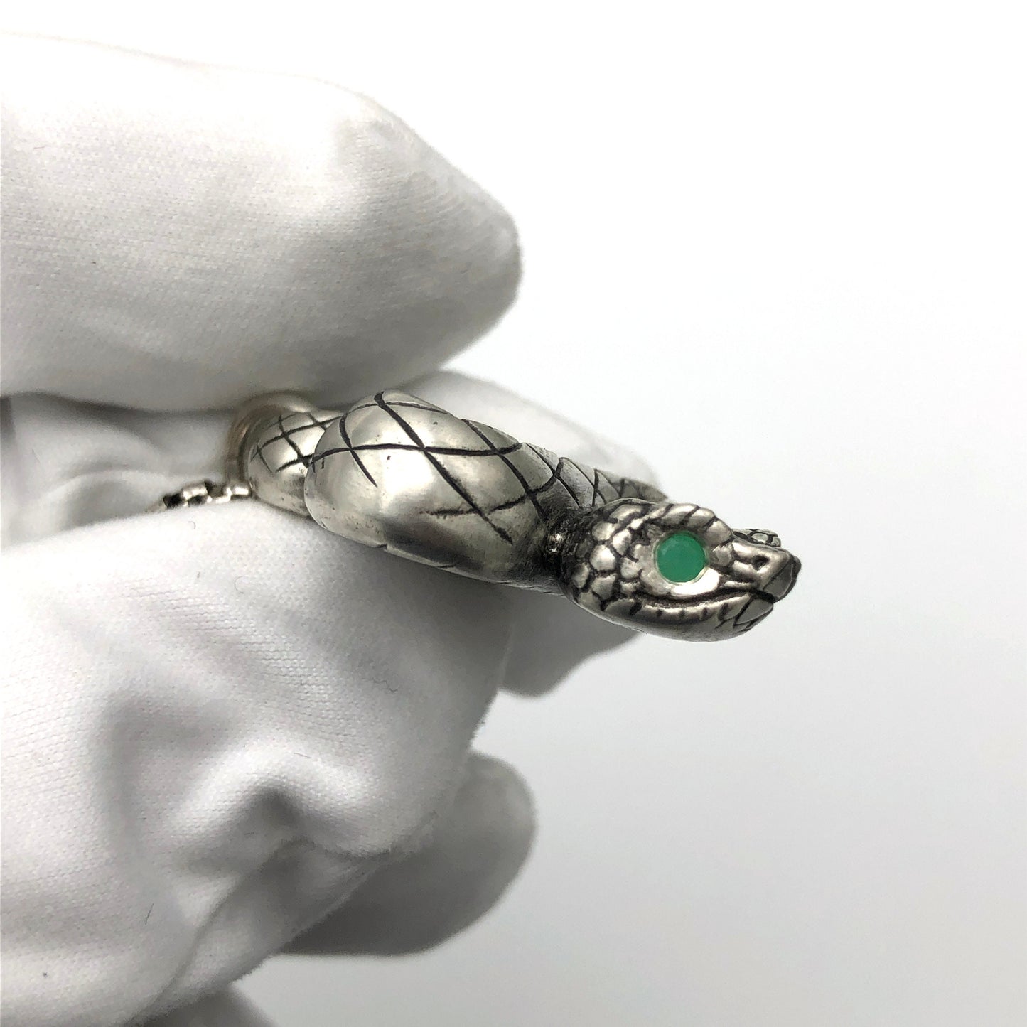 Chrysoprase Viper Necklace