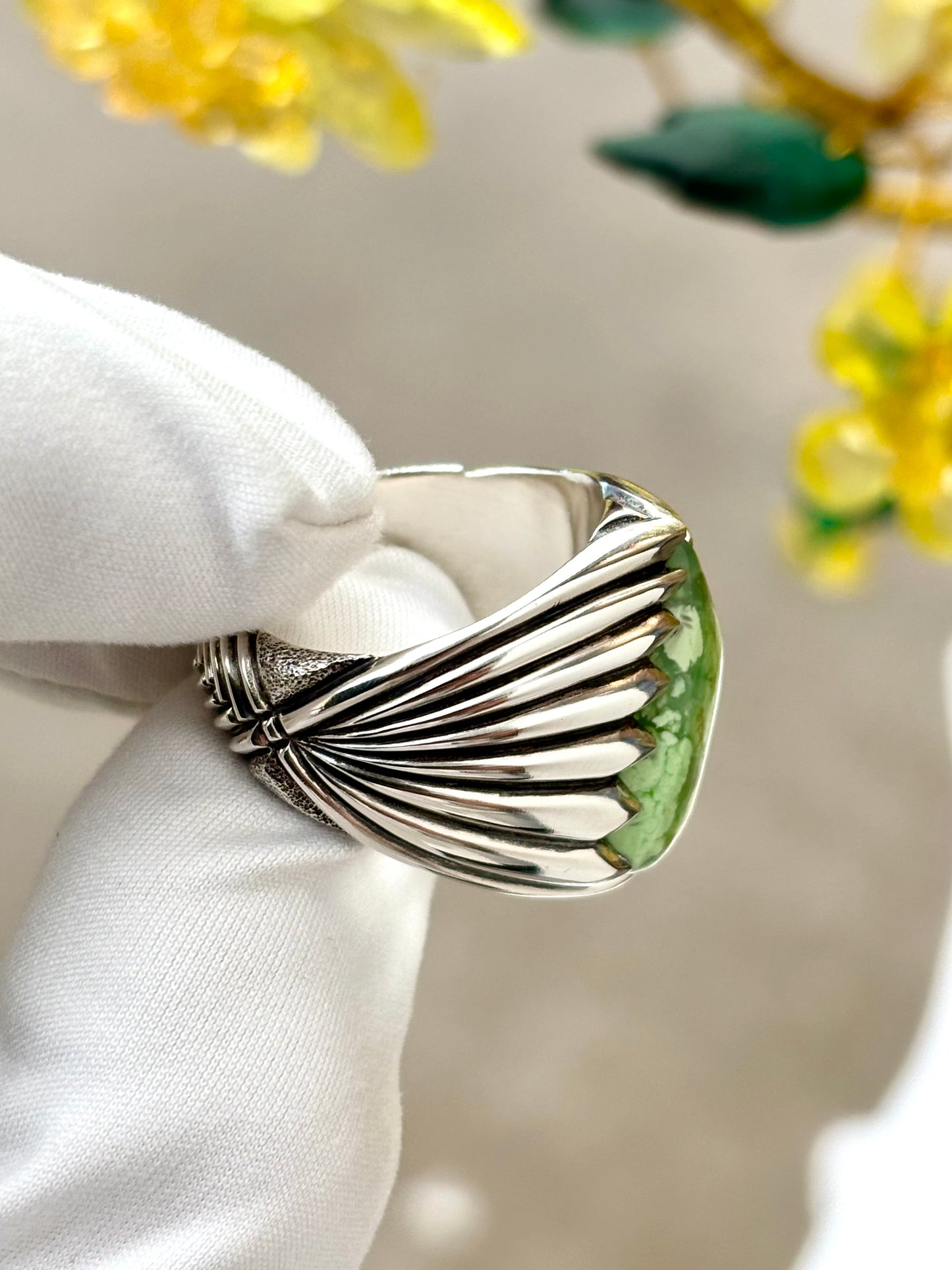 Lemon Chrysoprase Ring
