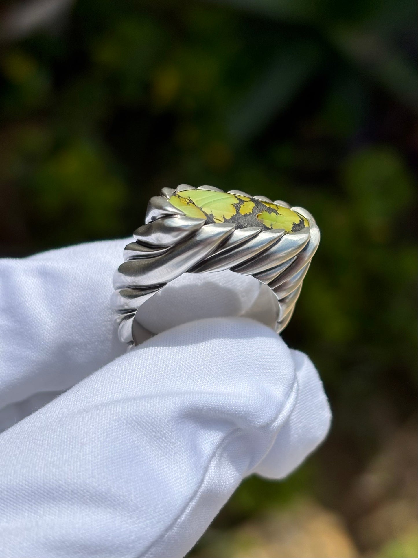Hubei Turquoise Bar Ring