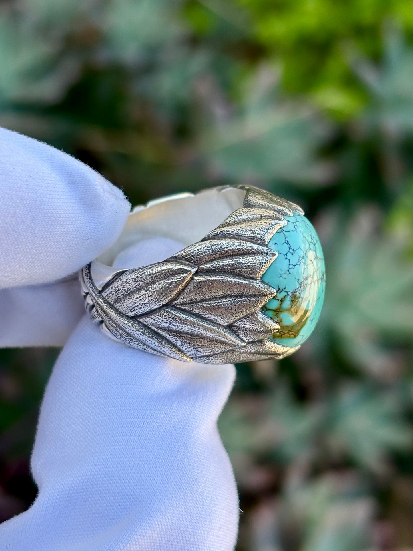 Turquoise Leaf Ring