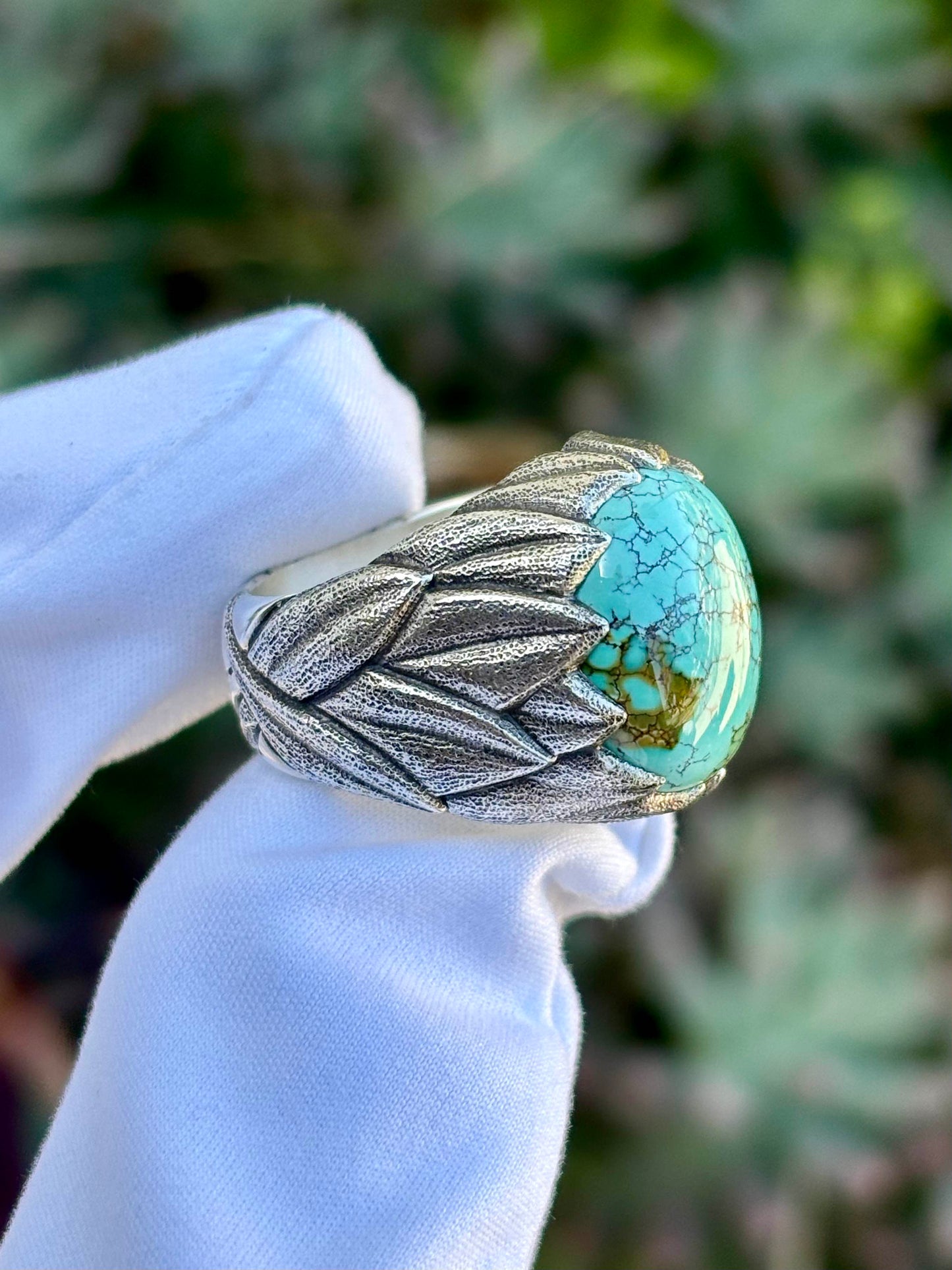 Turquoise Leaf Ring