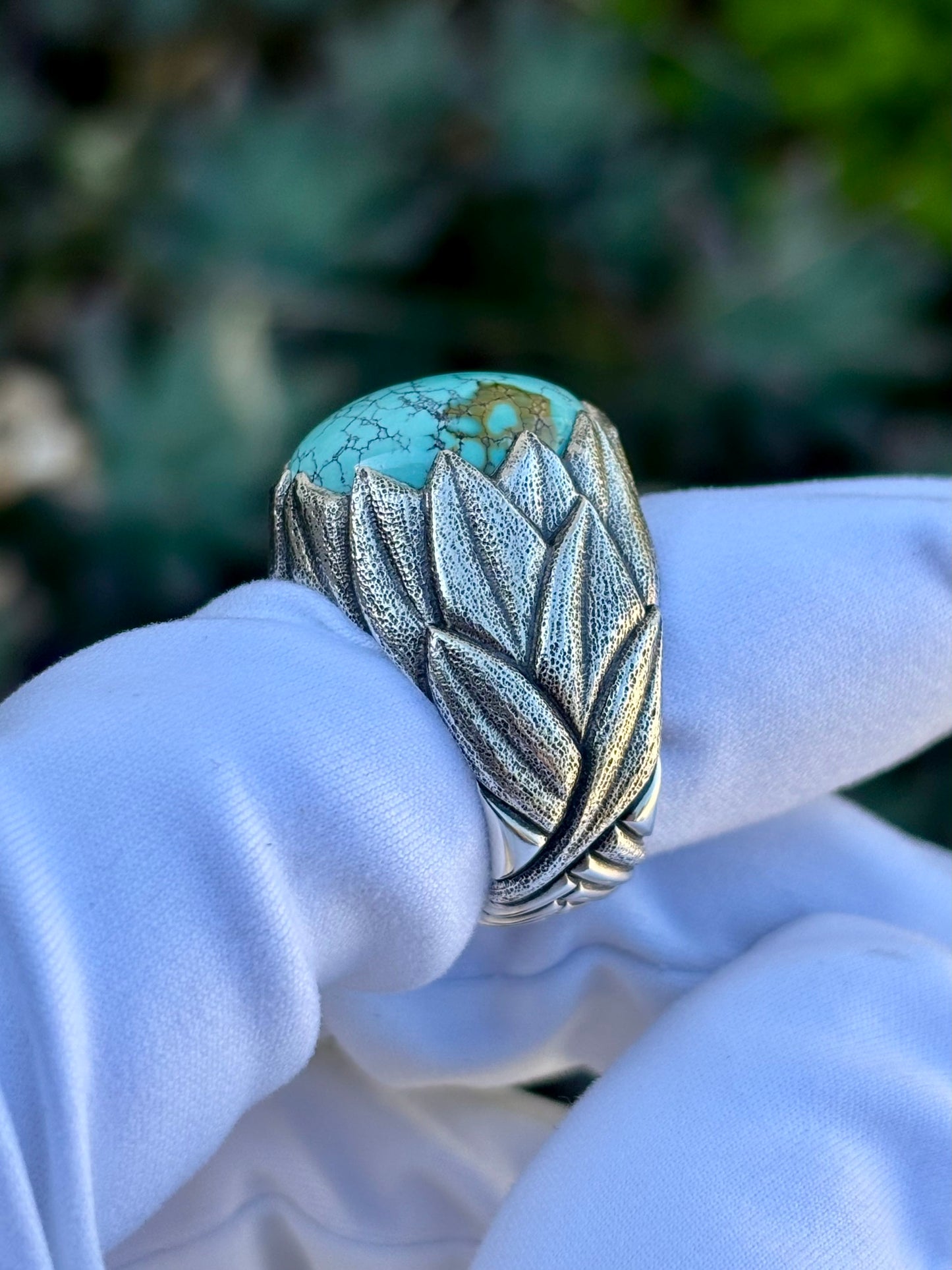 Turquoise Leaf Ring