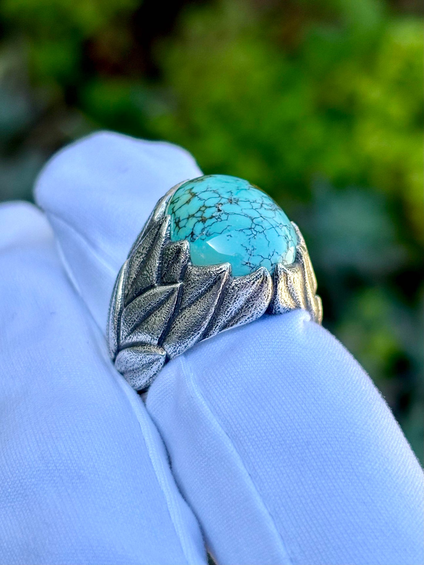 Turquoise Leaf Ring