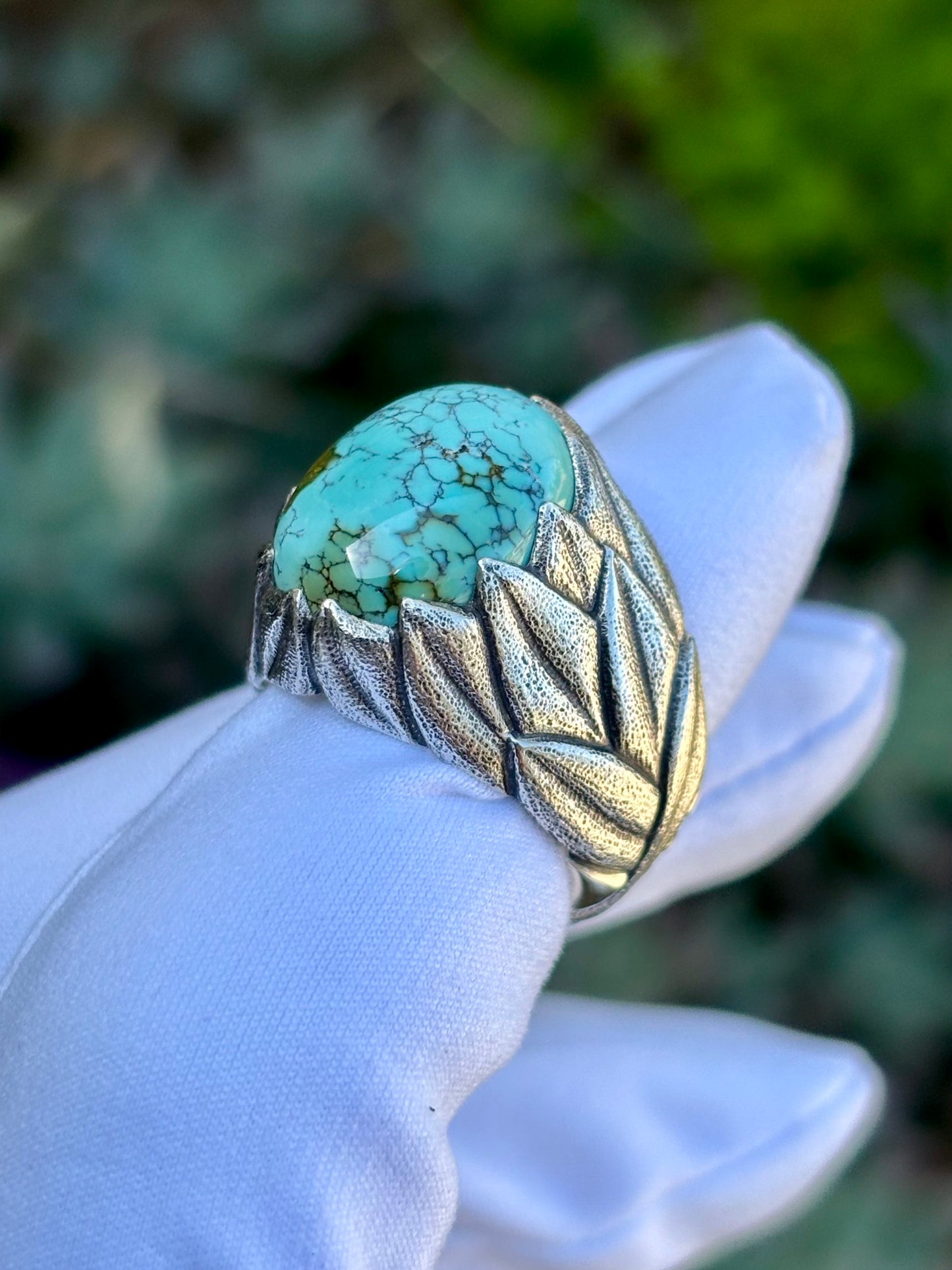 Turquoise Leaf Ring