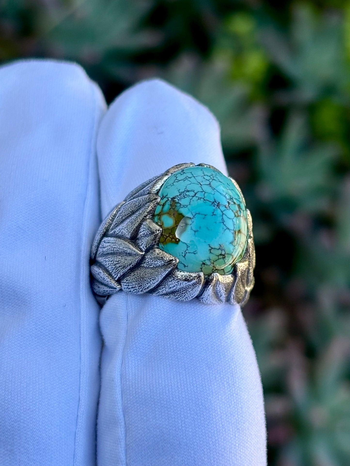 Turquoise Leaf Ring