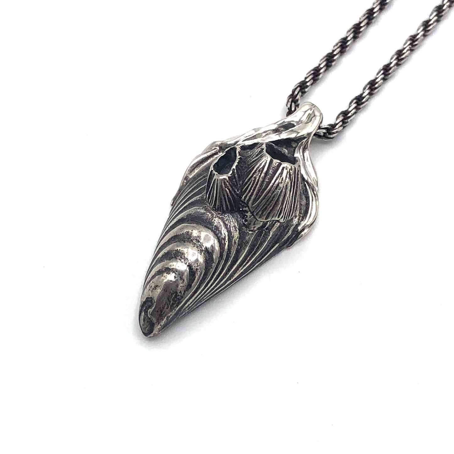 Mussel & Barnacles Sterling Silver Necklace