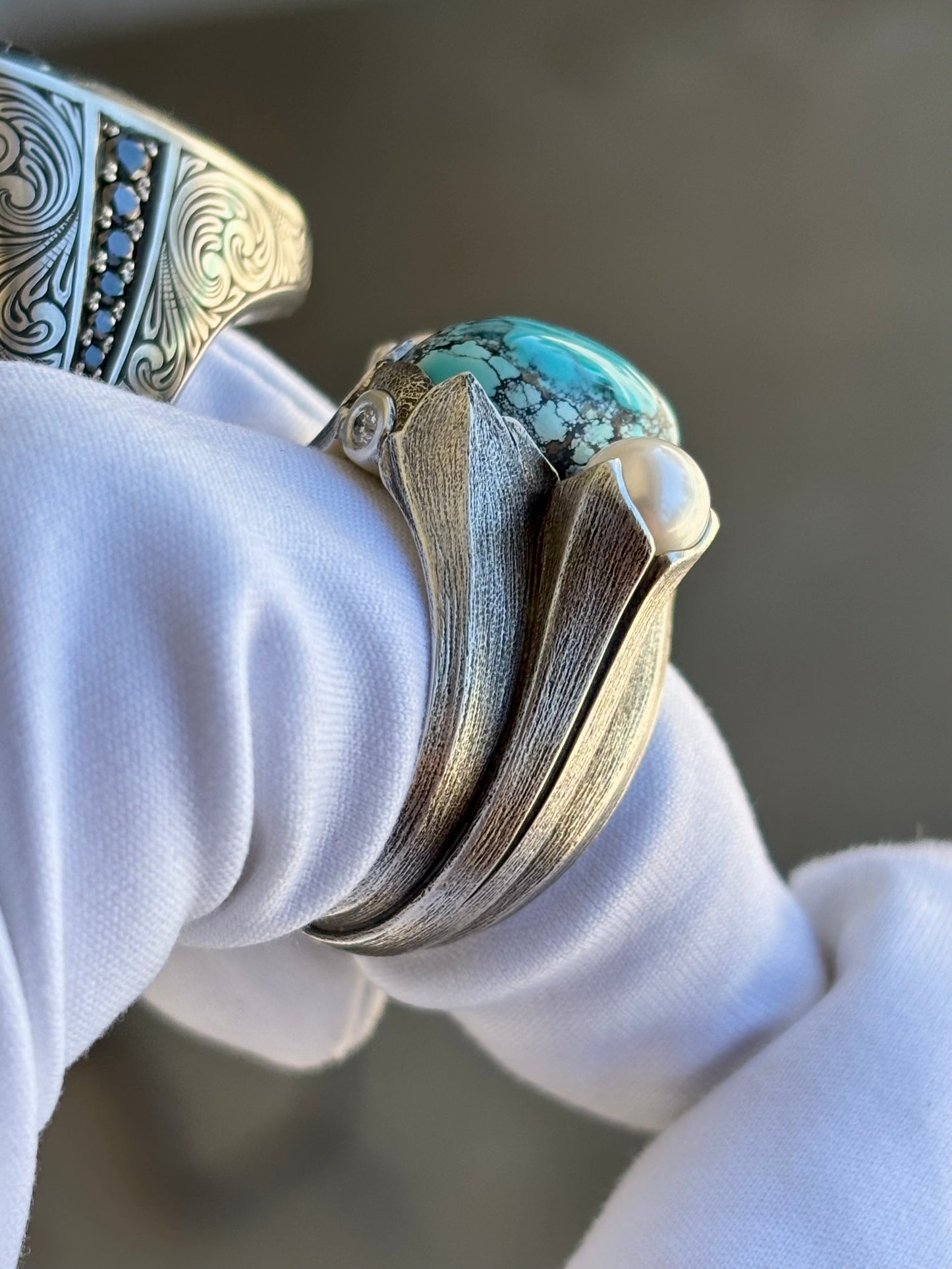 Turquoise Pearl Ring