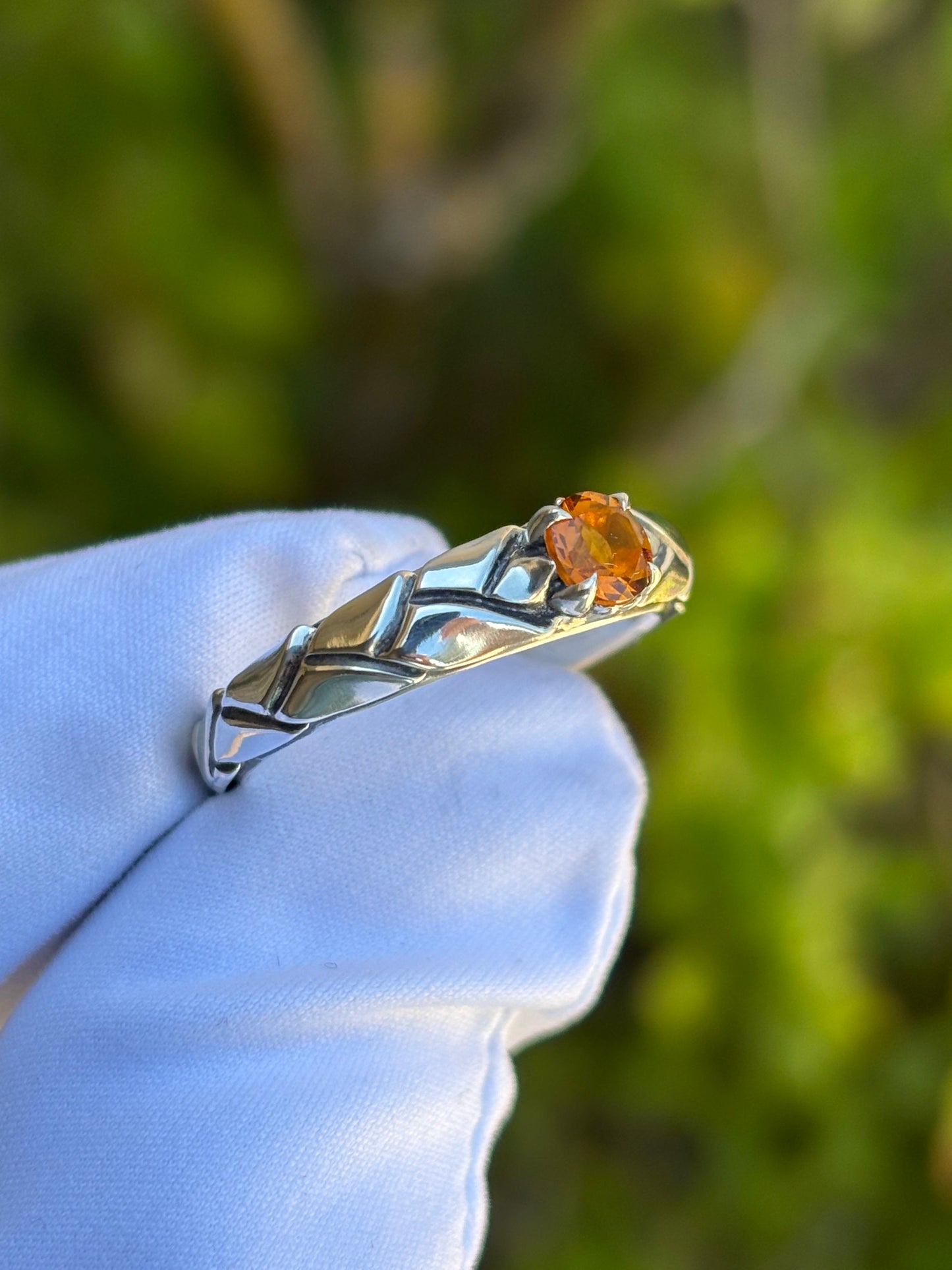 Citrine Laurel Ring