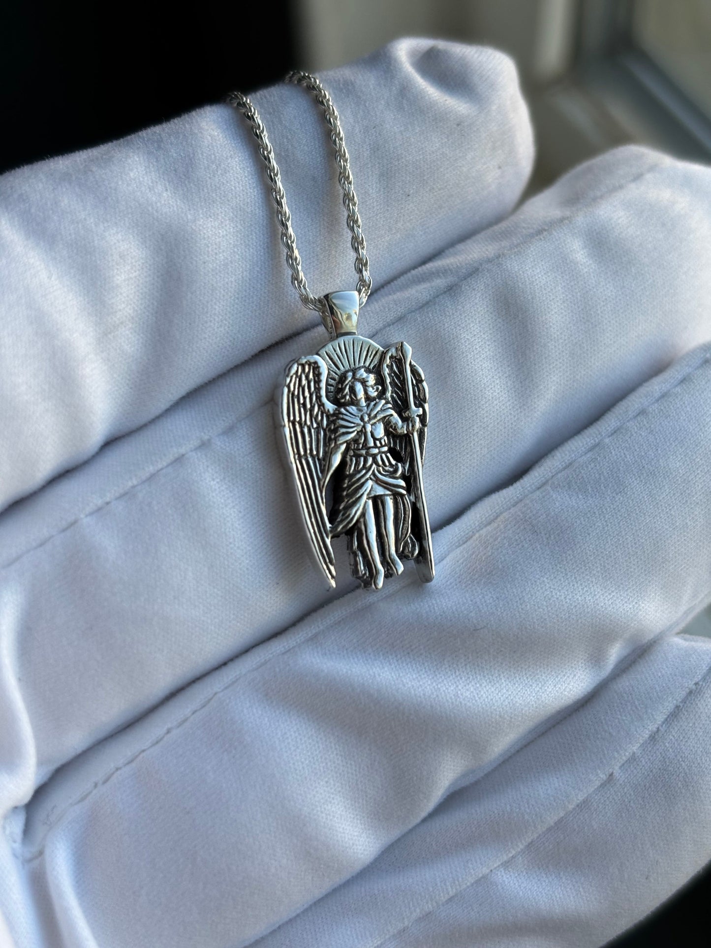 Saint Michael Silver Necklace