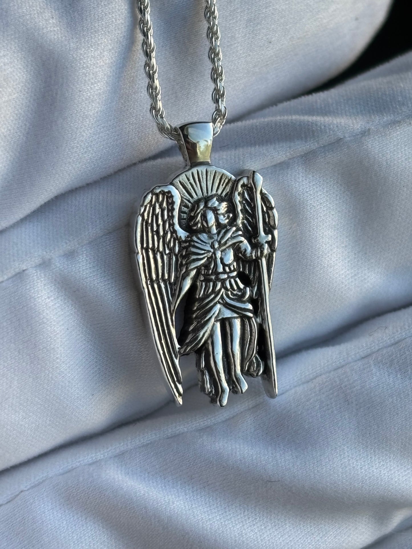 Saint Michael Silver Necklace