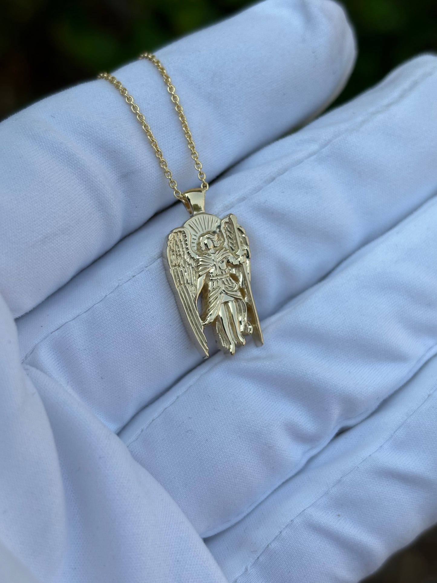 Saint Michael Gold Necklace