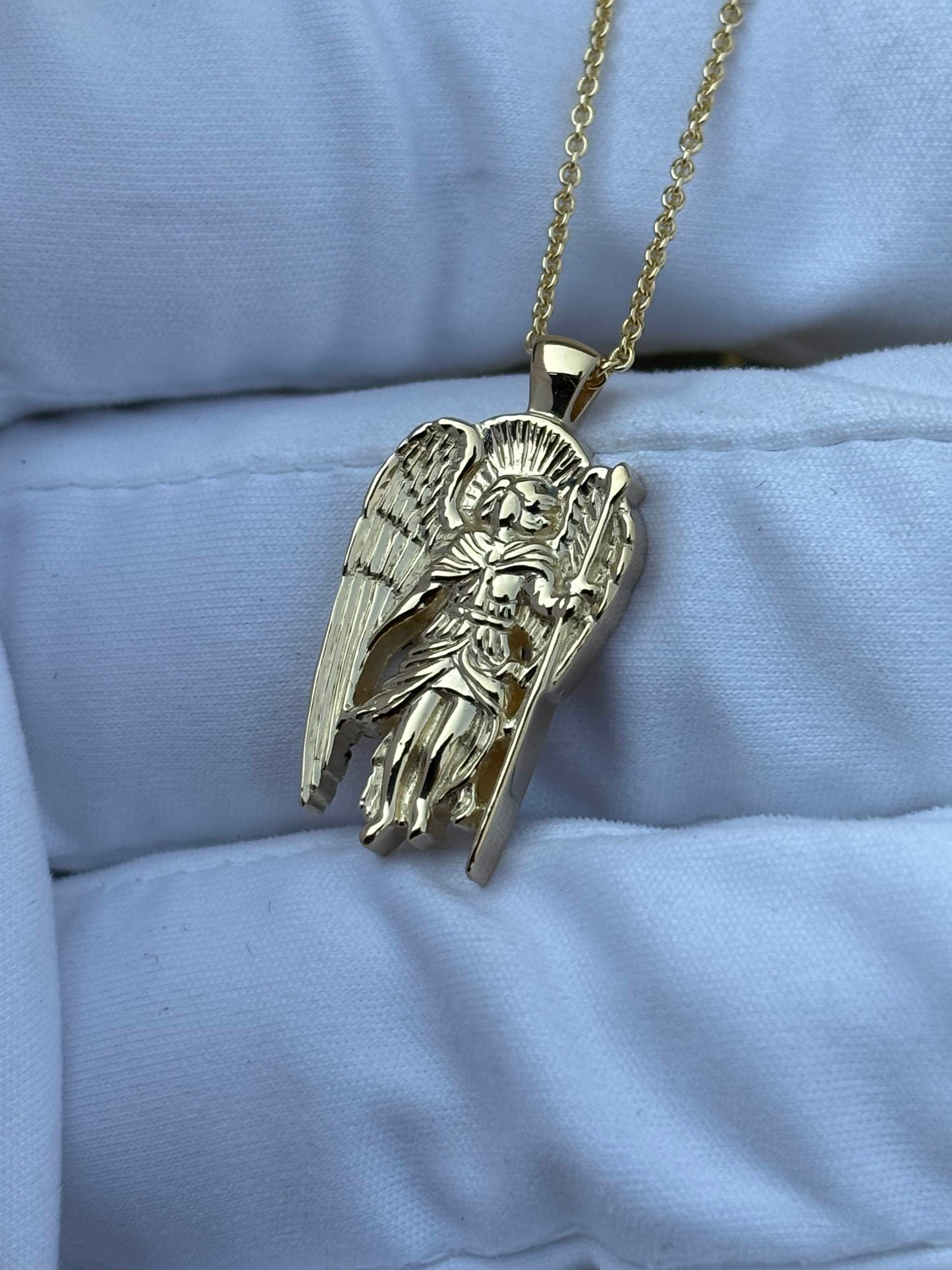 Saint Michael Gold Necklace