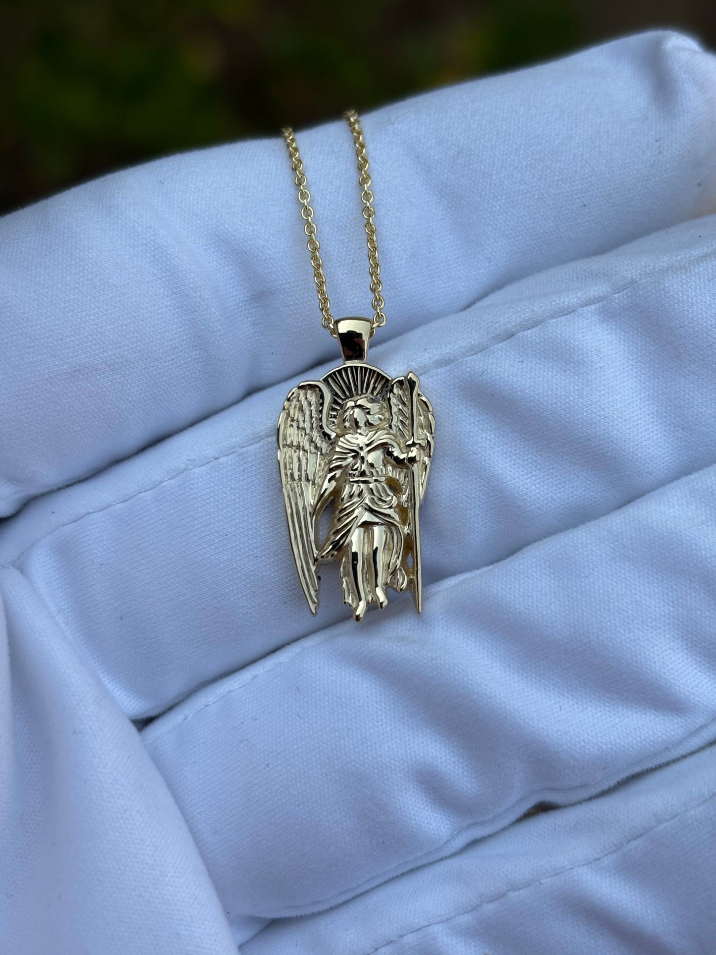 Saint Michael Gold Necklace