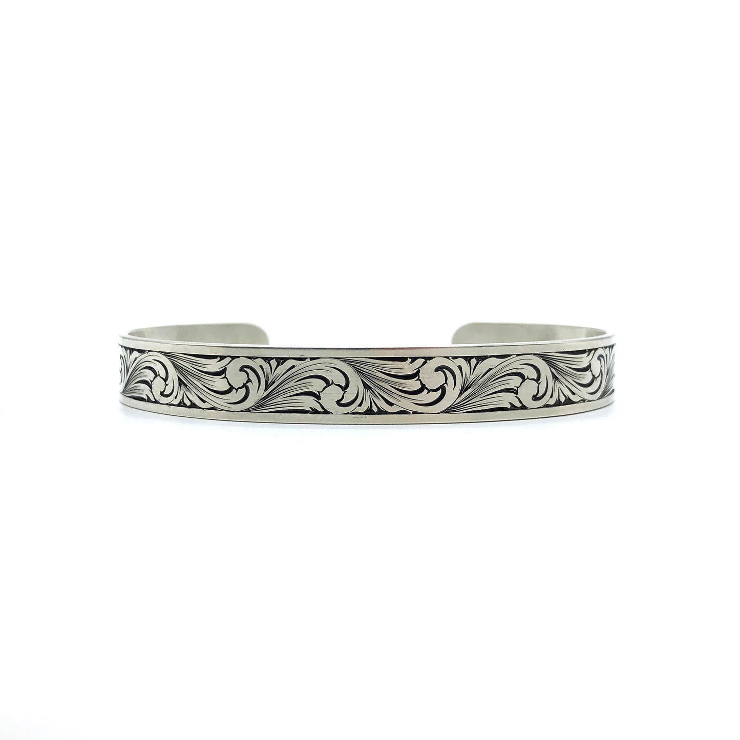 Classic Scroll Engraved Cuff