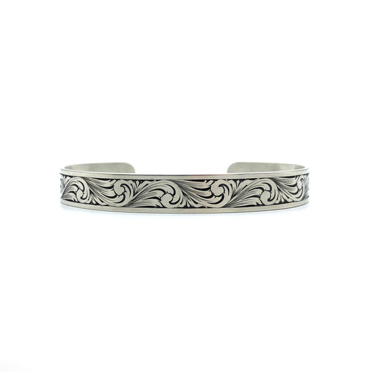 Classic Scroll Engraved Cuff