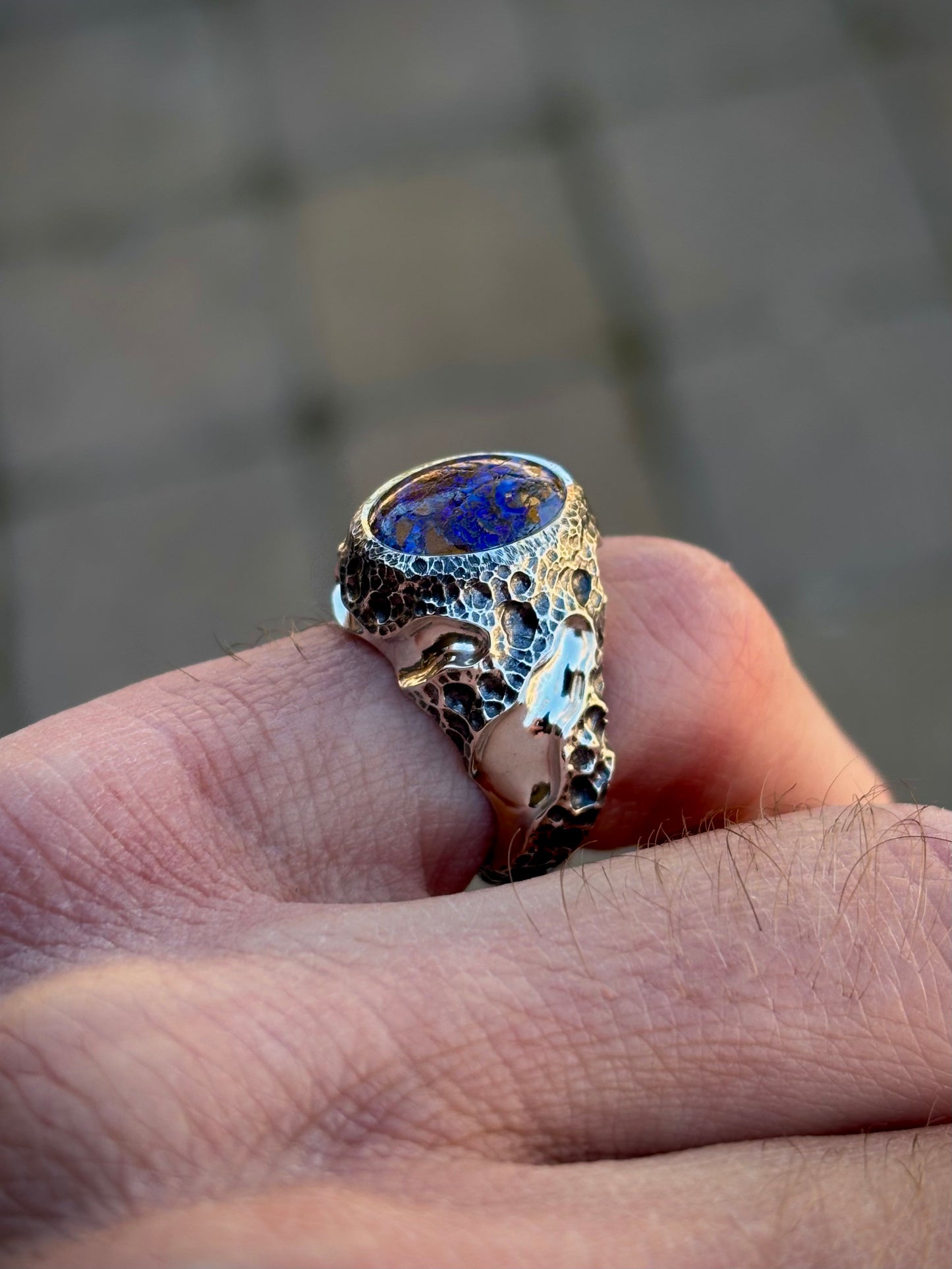 Boulder Opal Nugget Ring