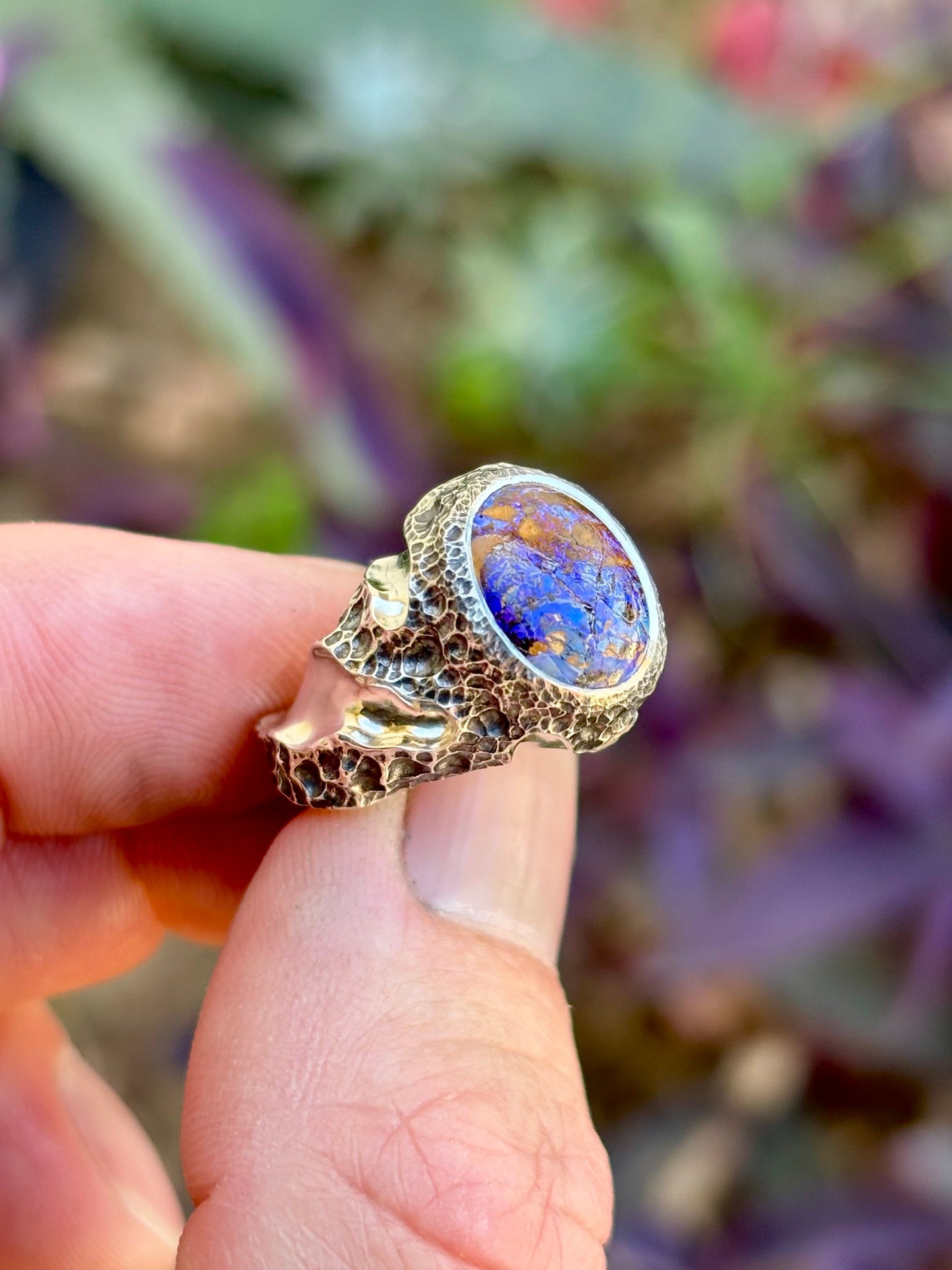 Boulder Opal Nugget Ring