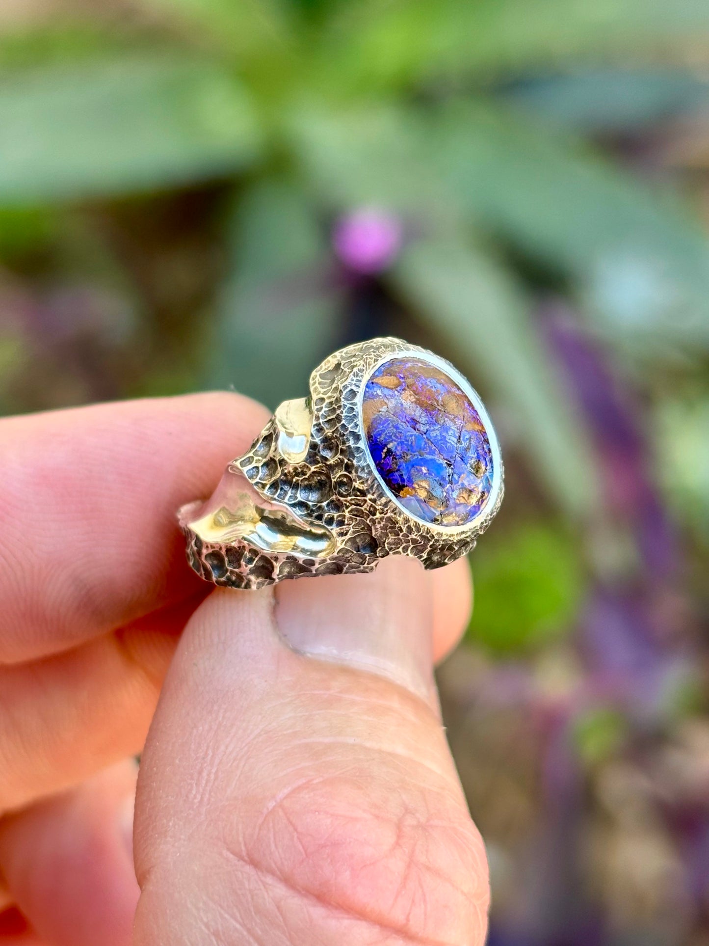 Boulder Opal Nugget Ring