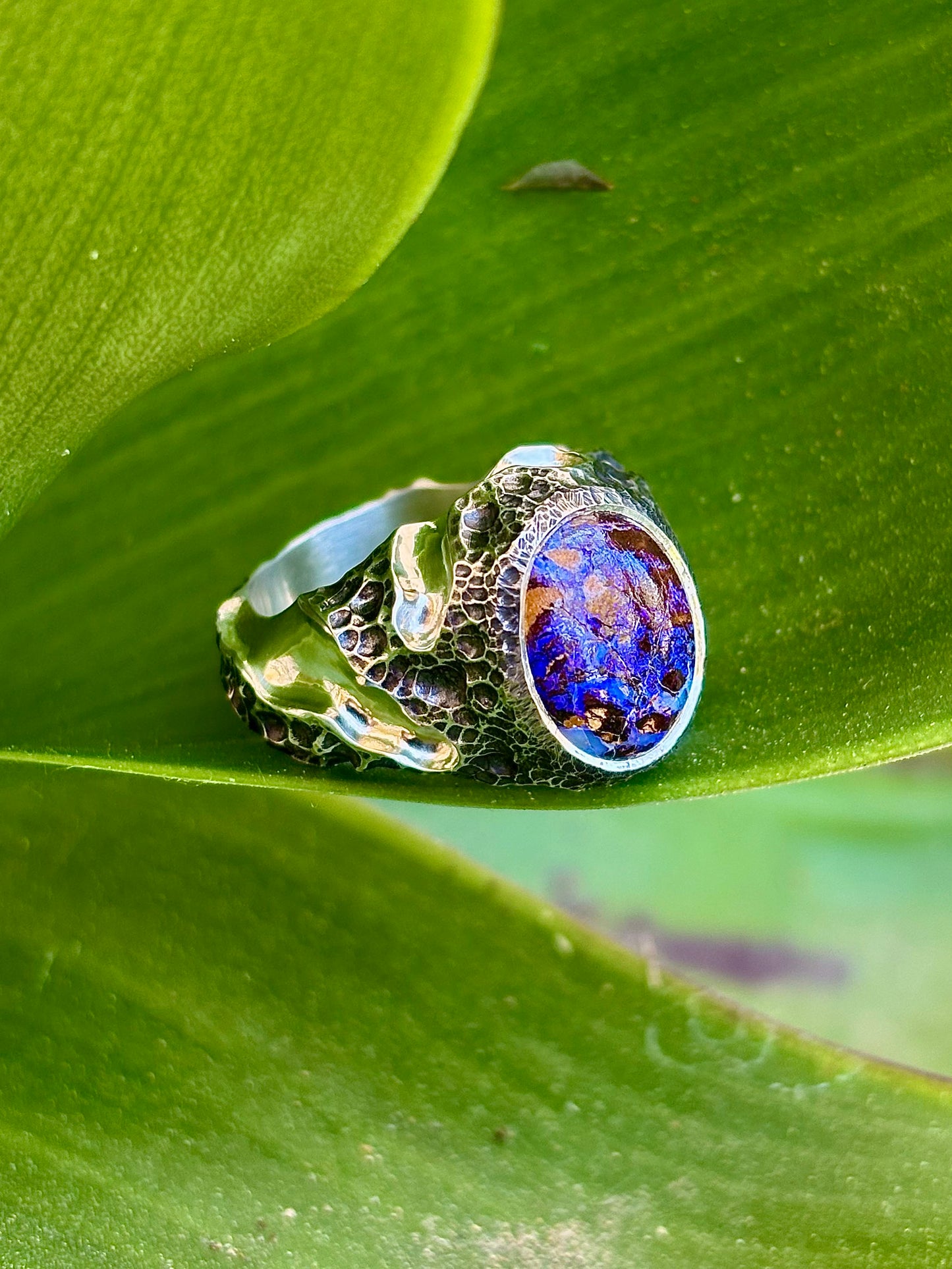Boulder Opal Nugget Ring