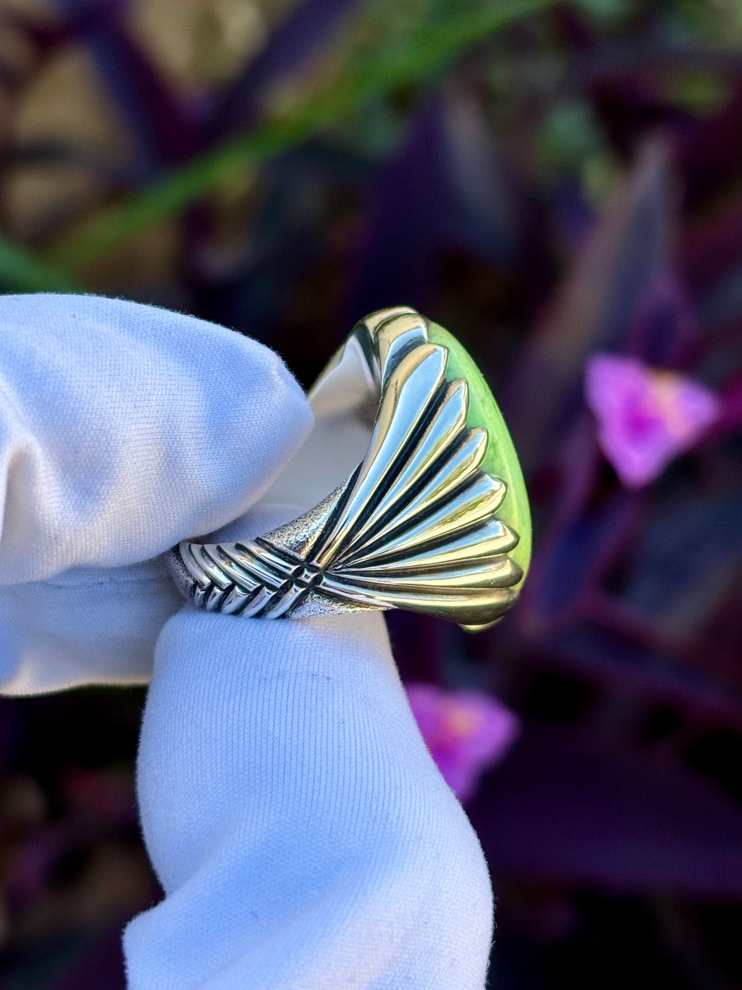 Lemon Chrysoprase Ring
