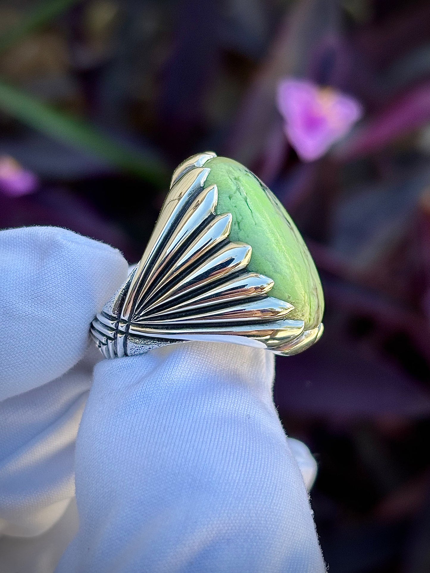 Lemon Chrysoprase Ring