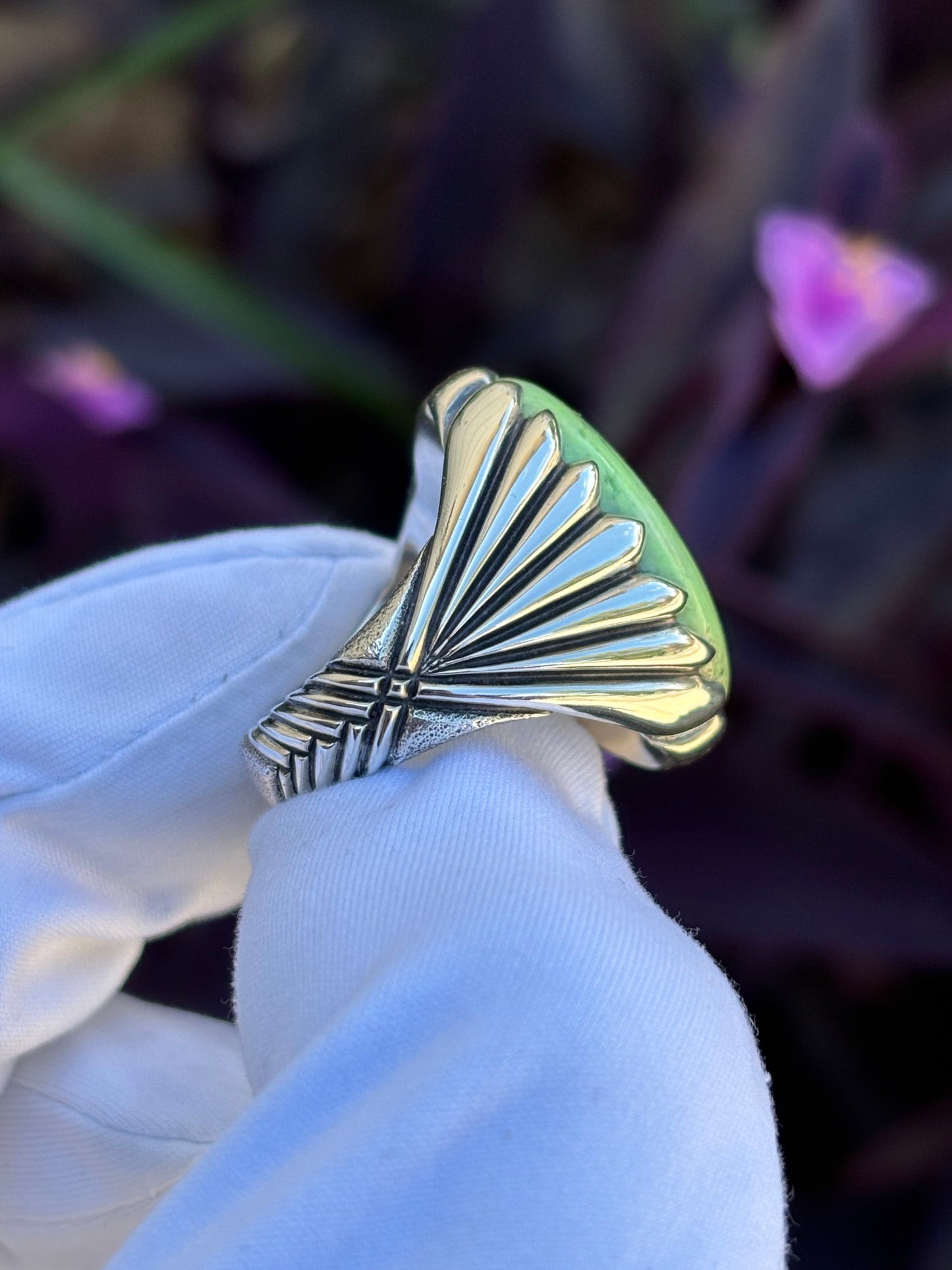 Lemon Chrysoprase Ring