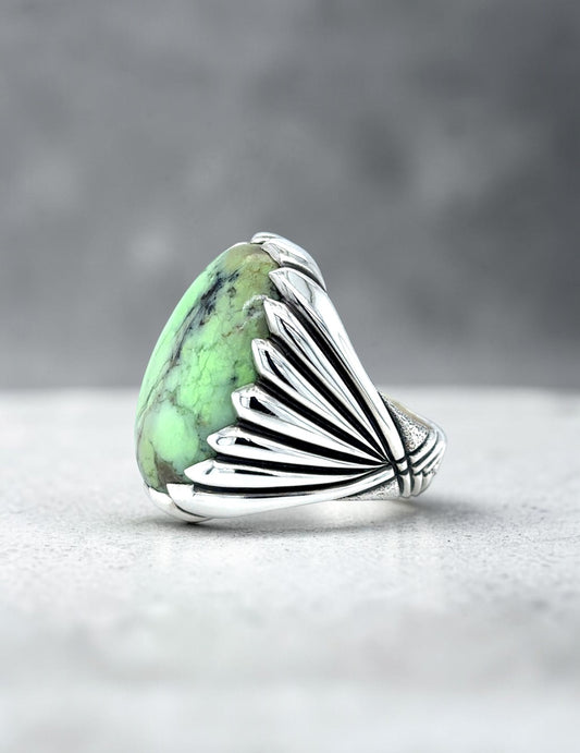 Lemon Chrysoprase Ring
