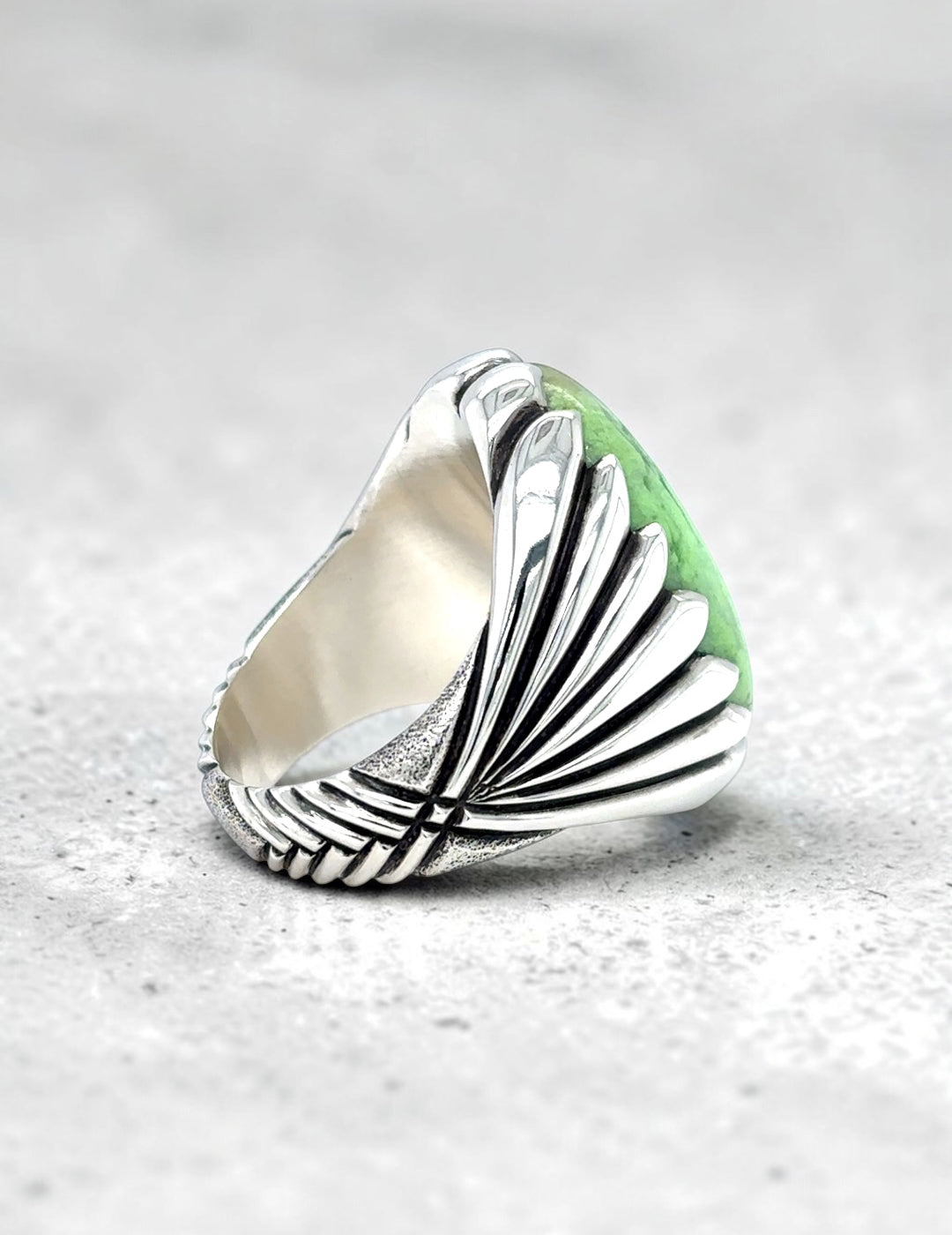 Lemon Chrysoprase Ring