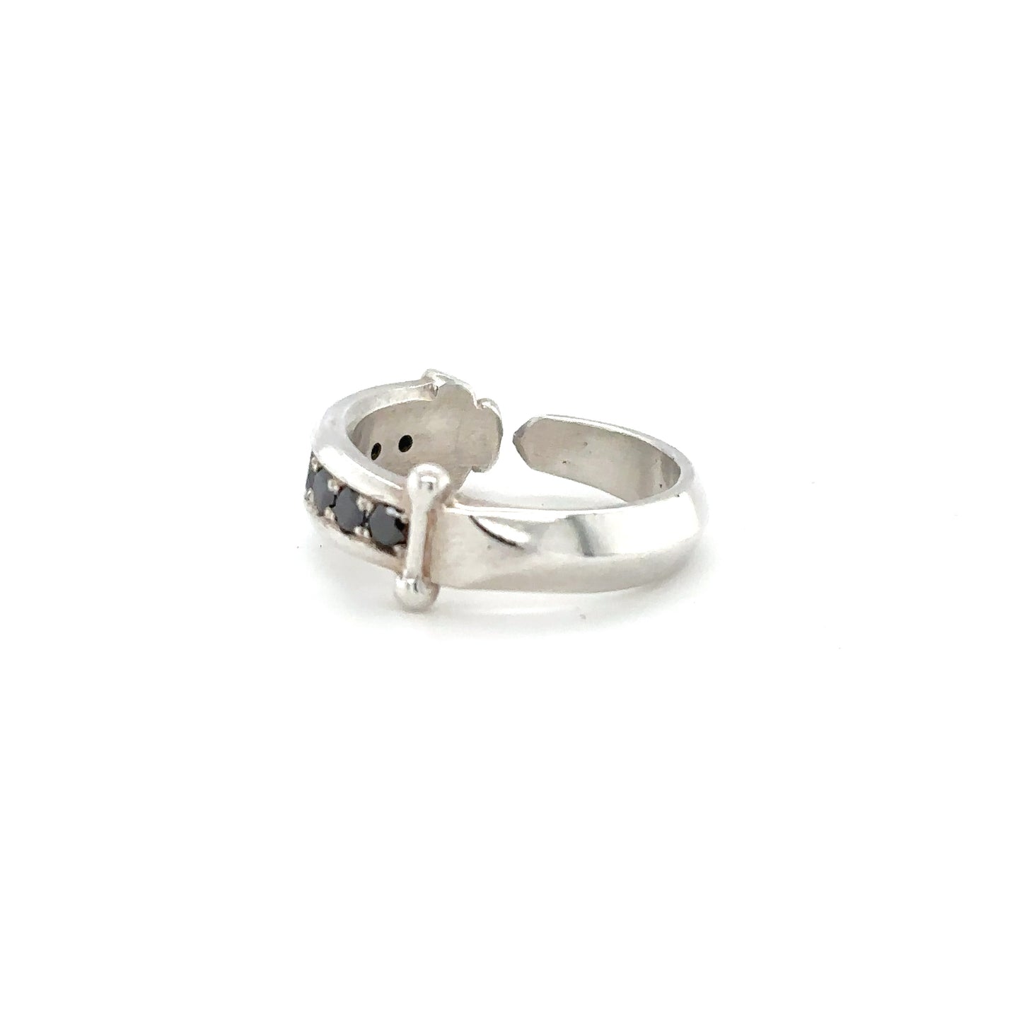 Black Diamond Dagger Ring