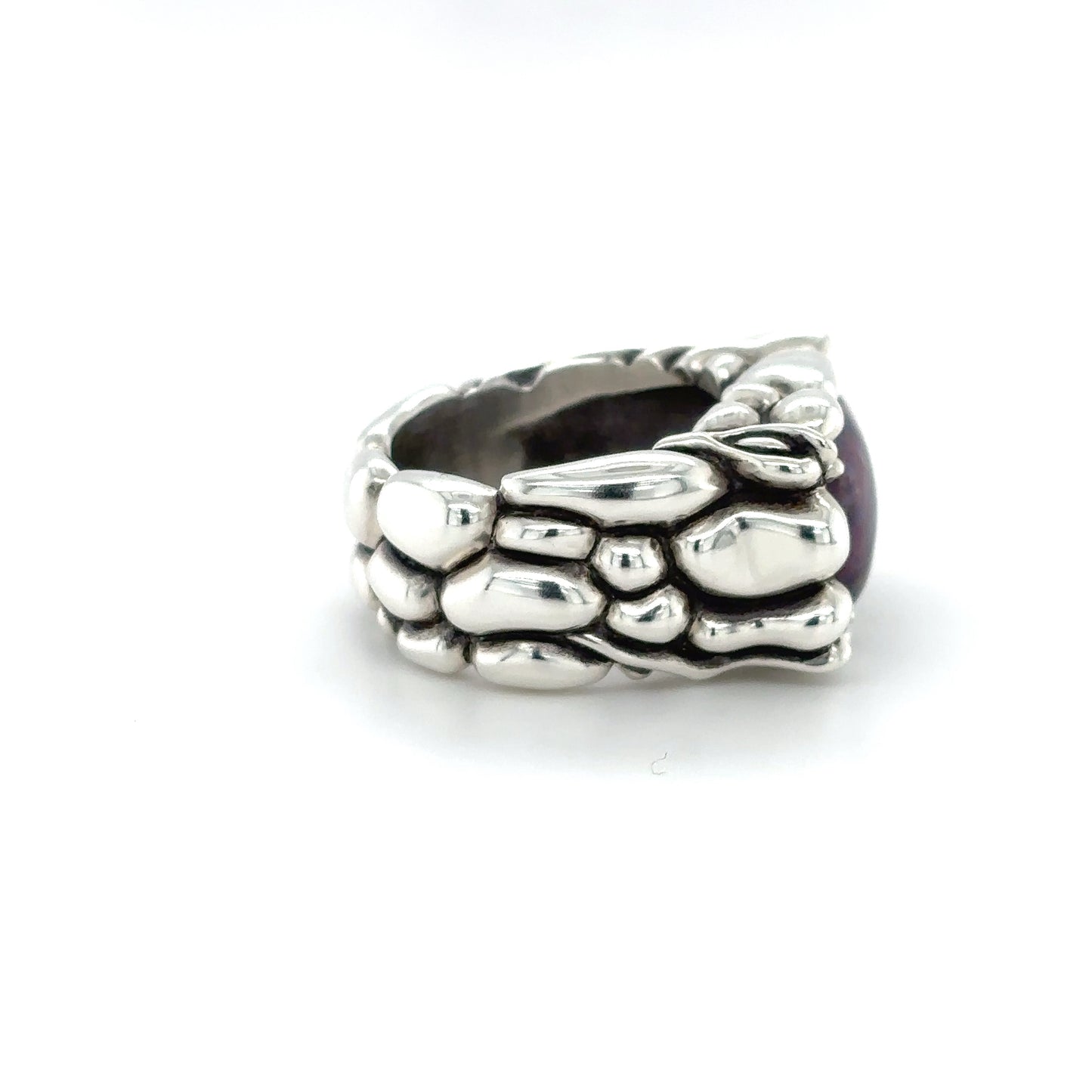 Sugilite Hand Carved Ring - Size 7.5