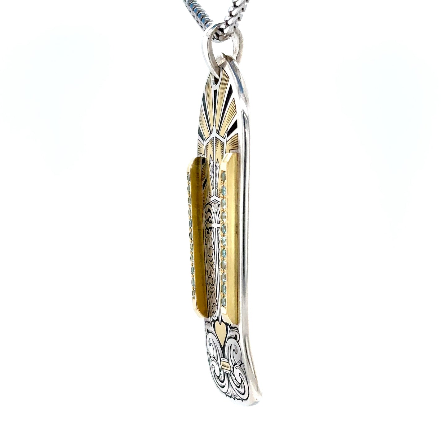 Quantum Light Skate Deck Necklace