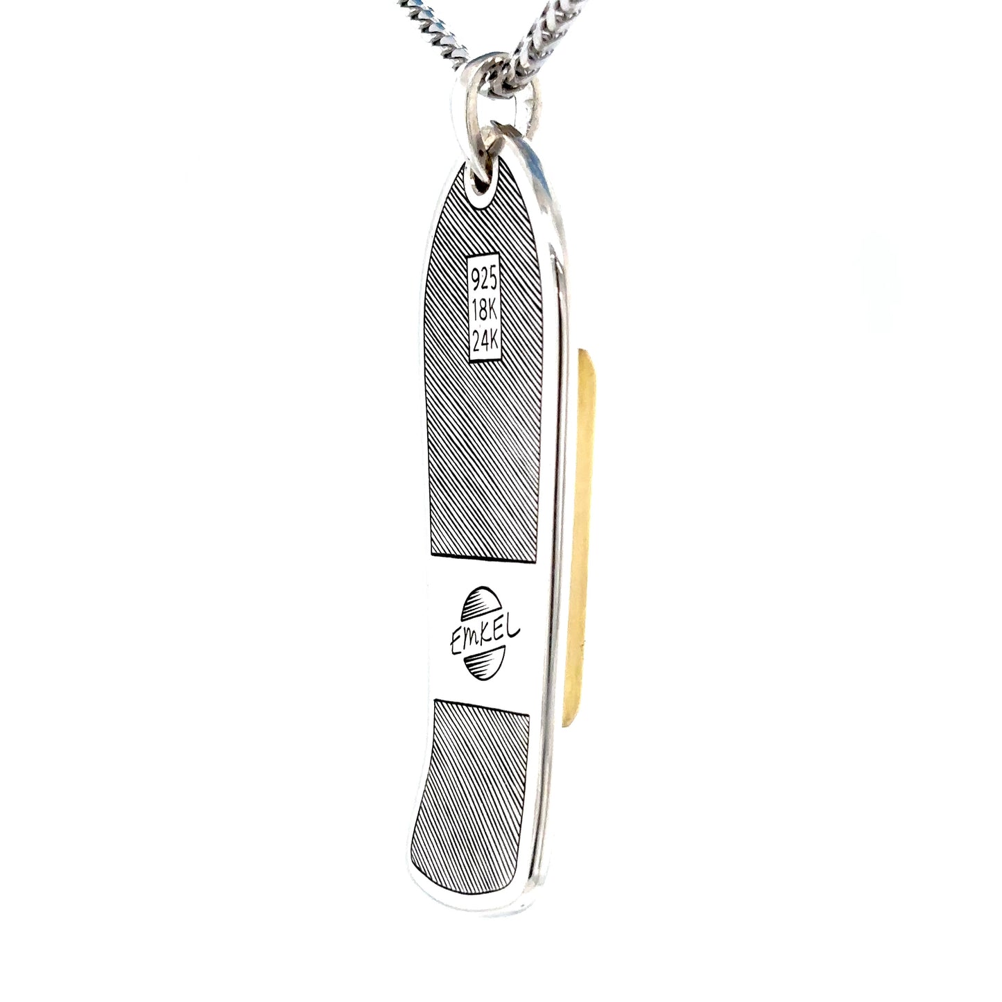 Quantum Light Skate Deck Necklace