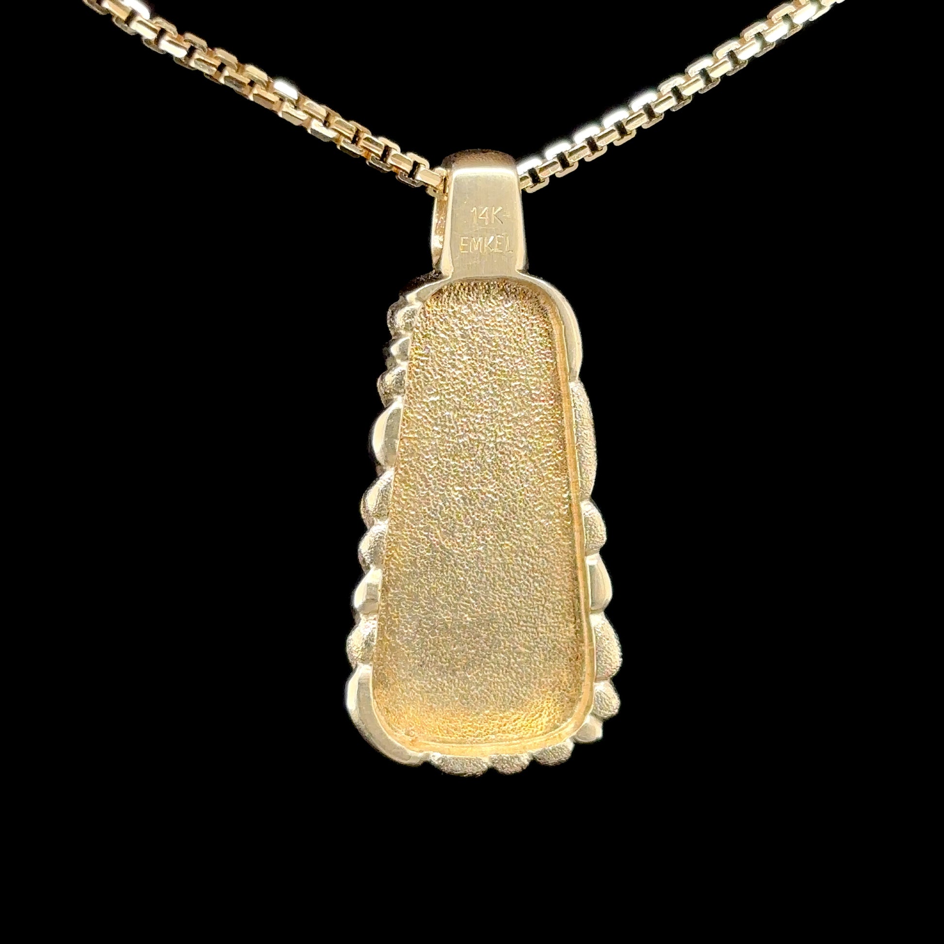 Custom Hand Engraved Flow Pendant