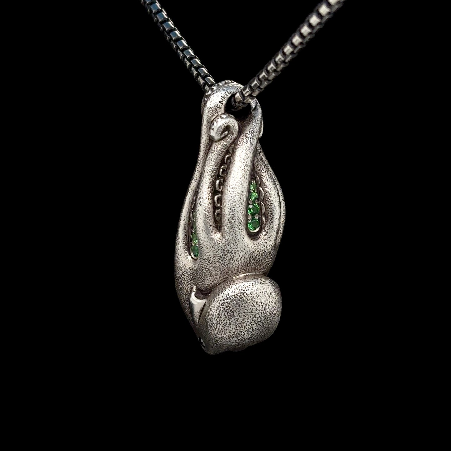 Tsavorite Octopus Necklace
