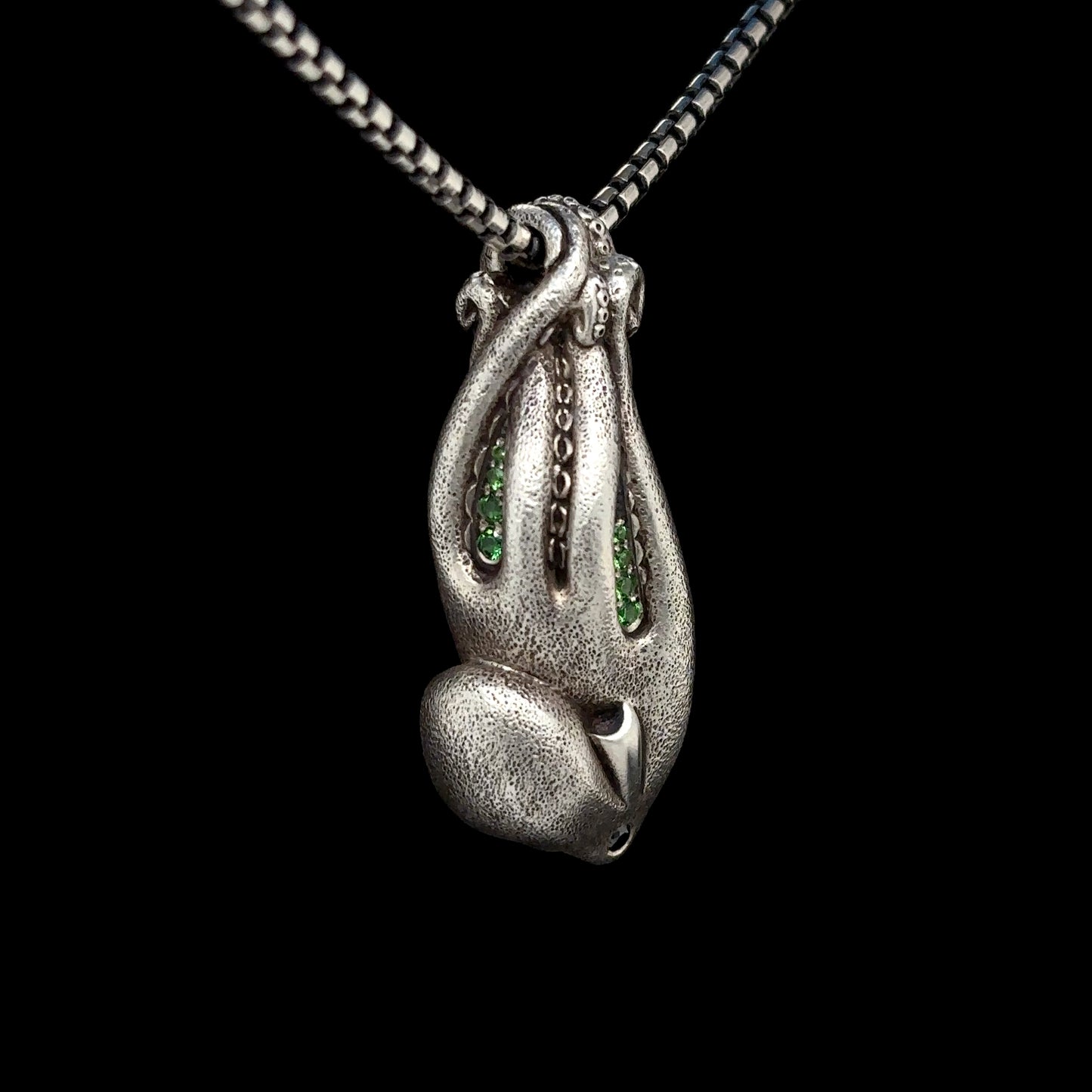Tsavorite Octopus Necklace