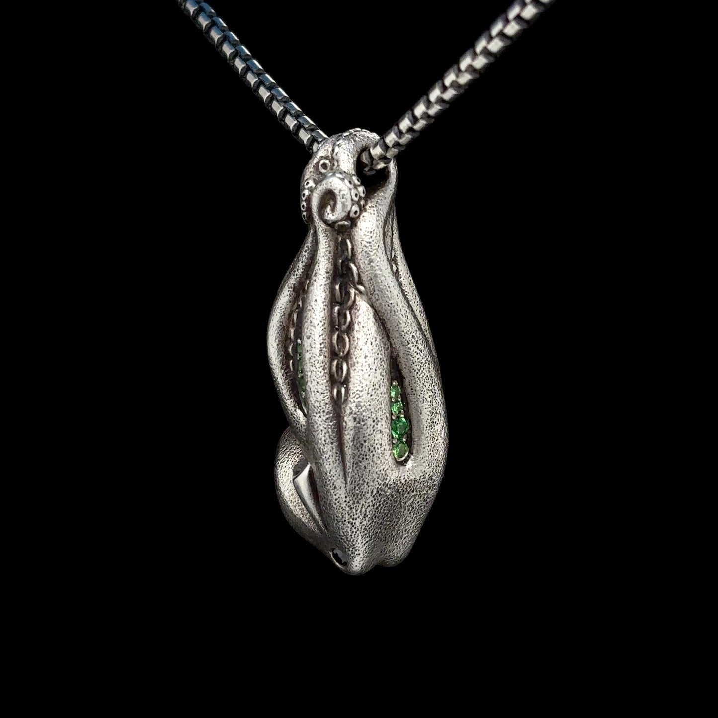 Tsavorite Octopus Necklace
