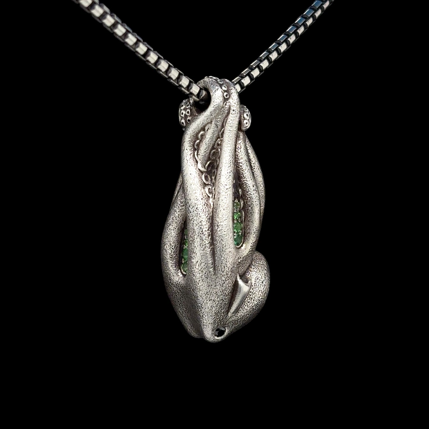 Tsavorite Octopus Necklace