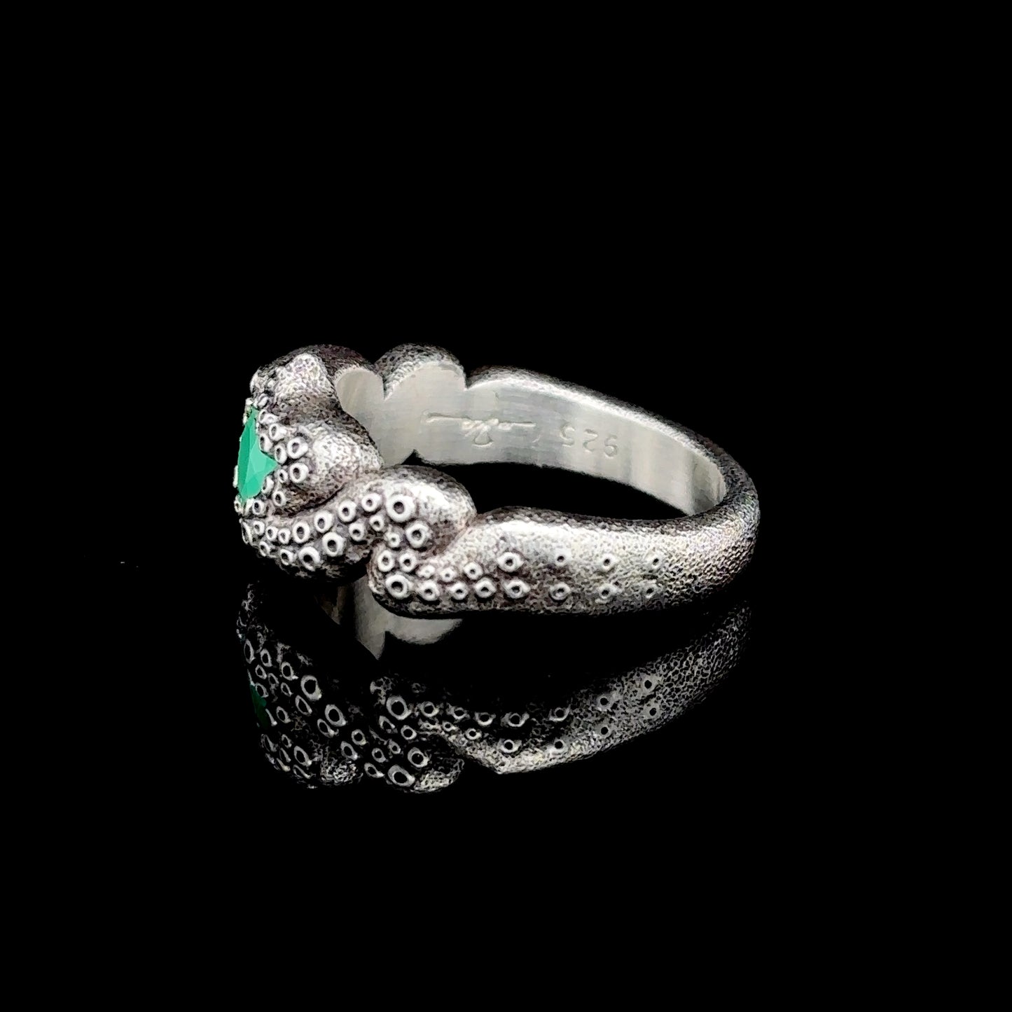 Chrysoprase Tentacle Ring
