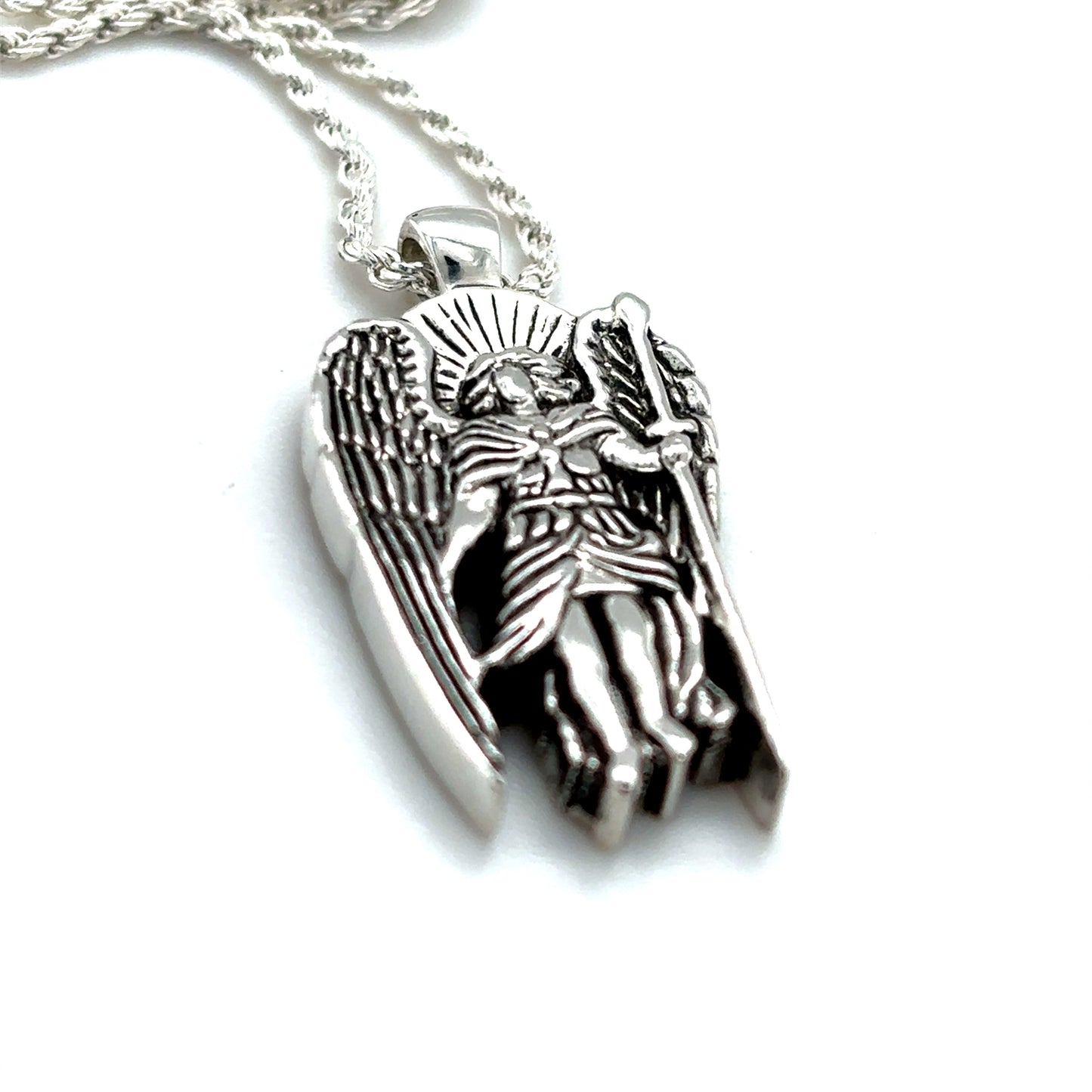 Saint Michael Silver Necklace