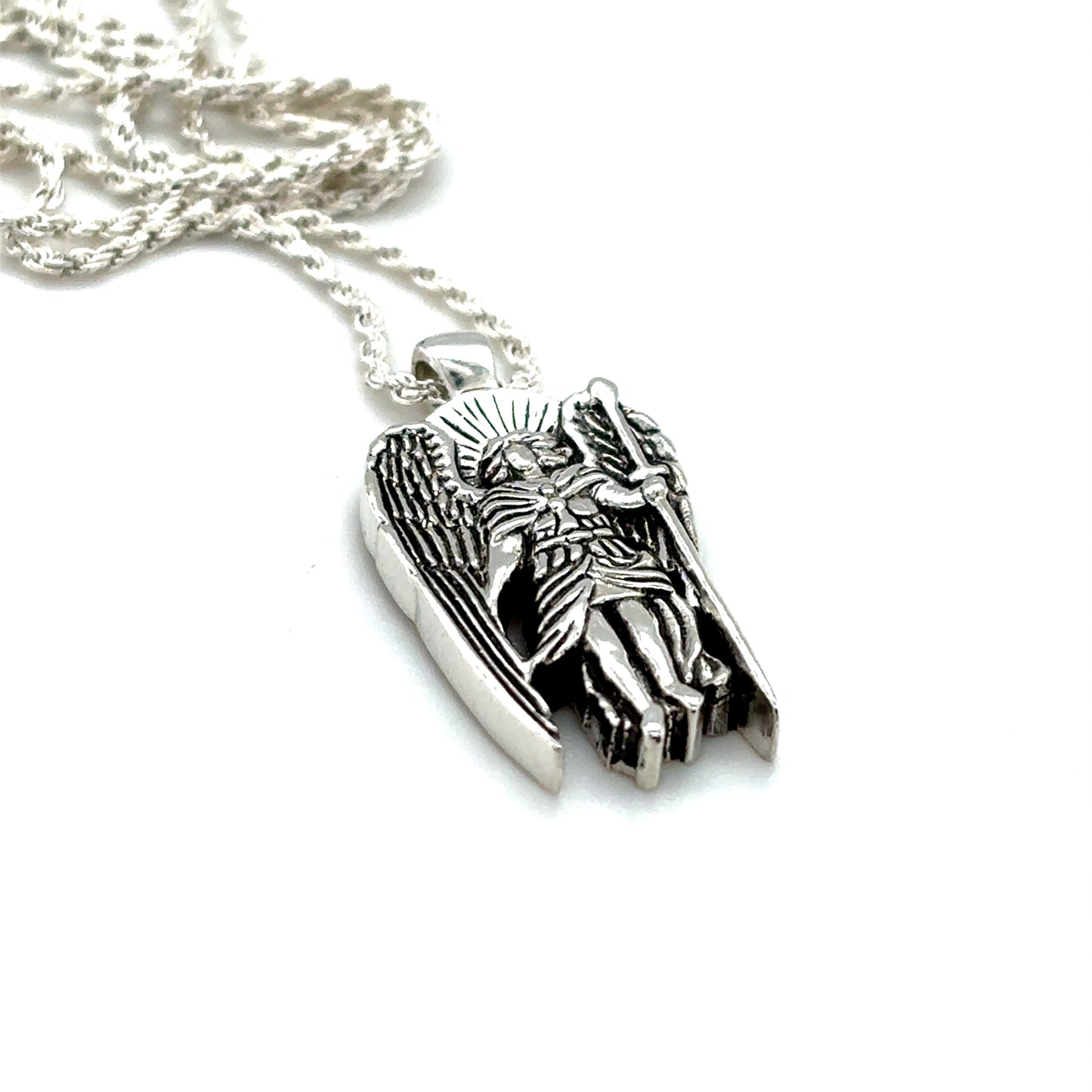 Saint Michael Silver Necklace