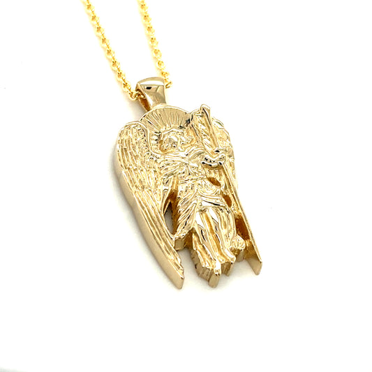 Saint Michael Gold Necklace