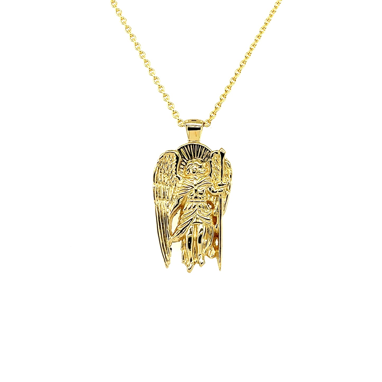 Saint Michael Gold Necklace